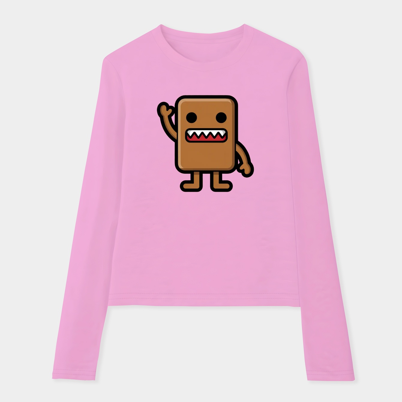 Domo Kun Essential Women's Soft Long Sleeve T-Shirt