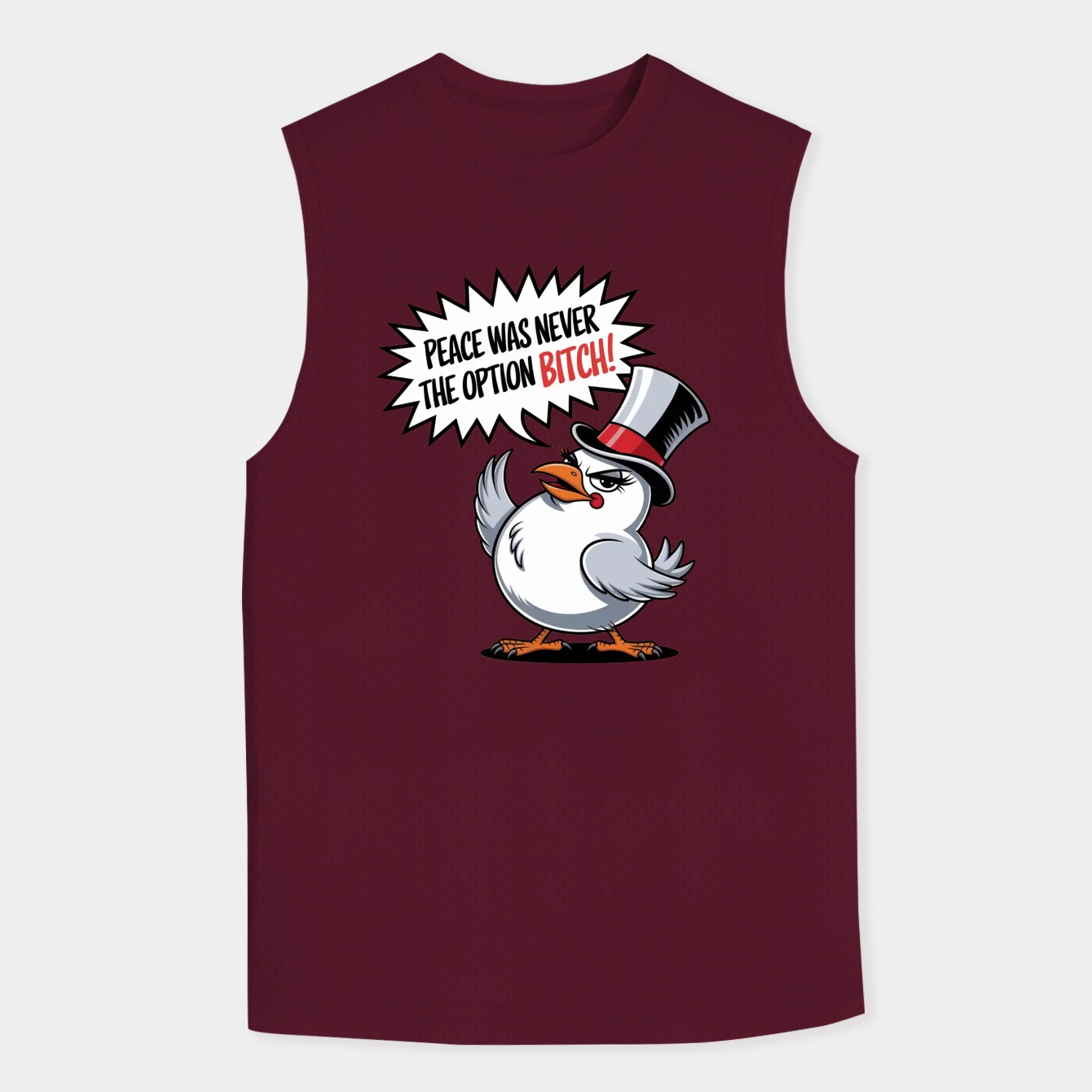 Peace was never the option Men's Big & Tall Tank Top