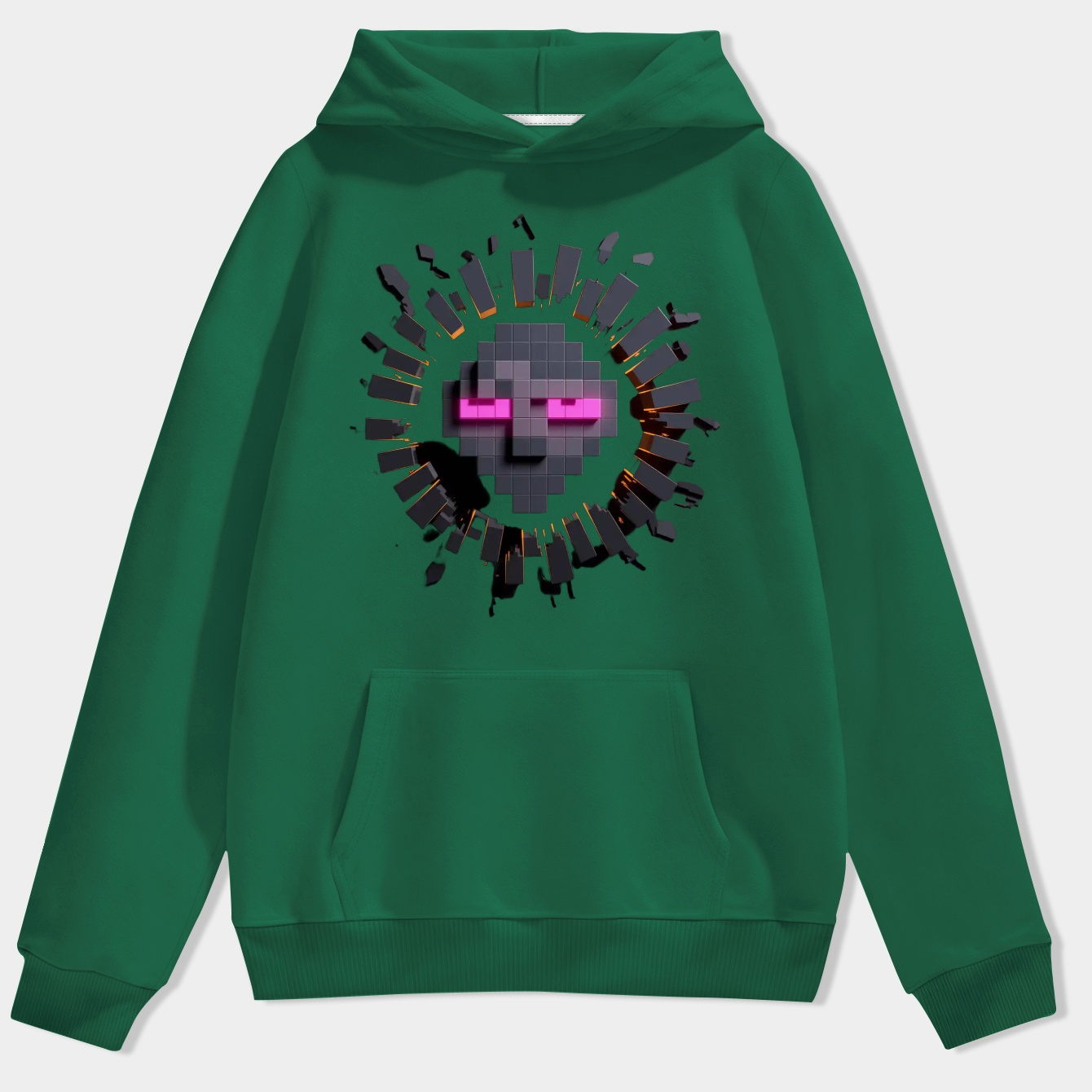 Minecraft Enderman Face Portal Men's Hoodie