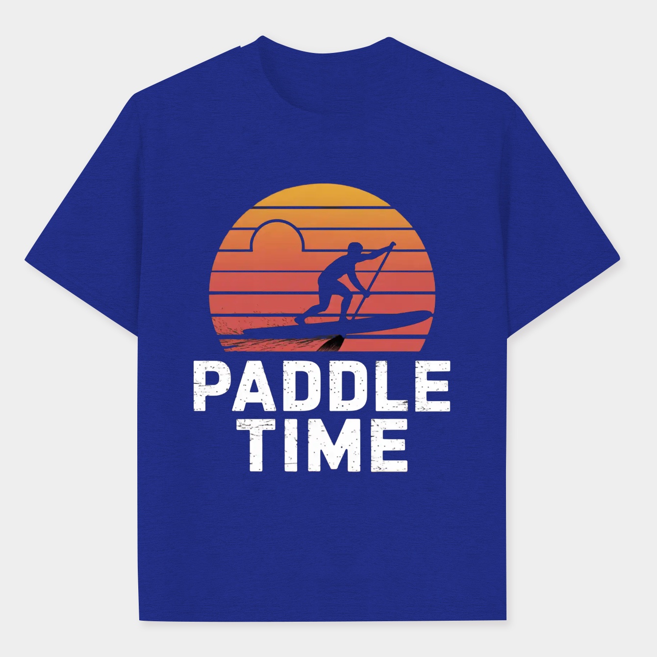 Paddle Time Vintage Sunset Men's Performance Athletic T-Shirt