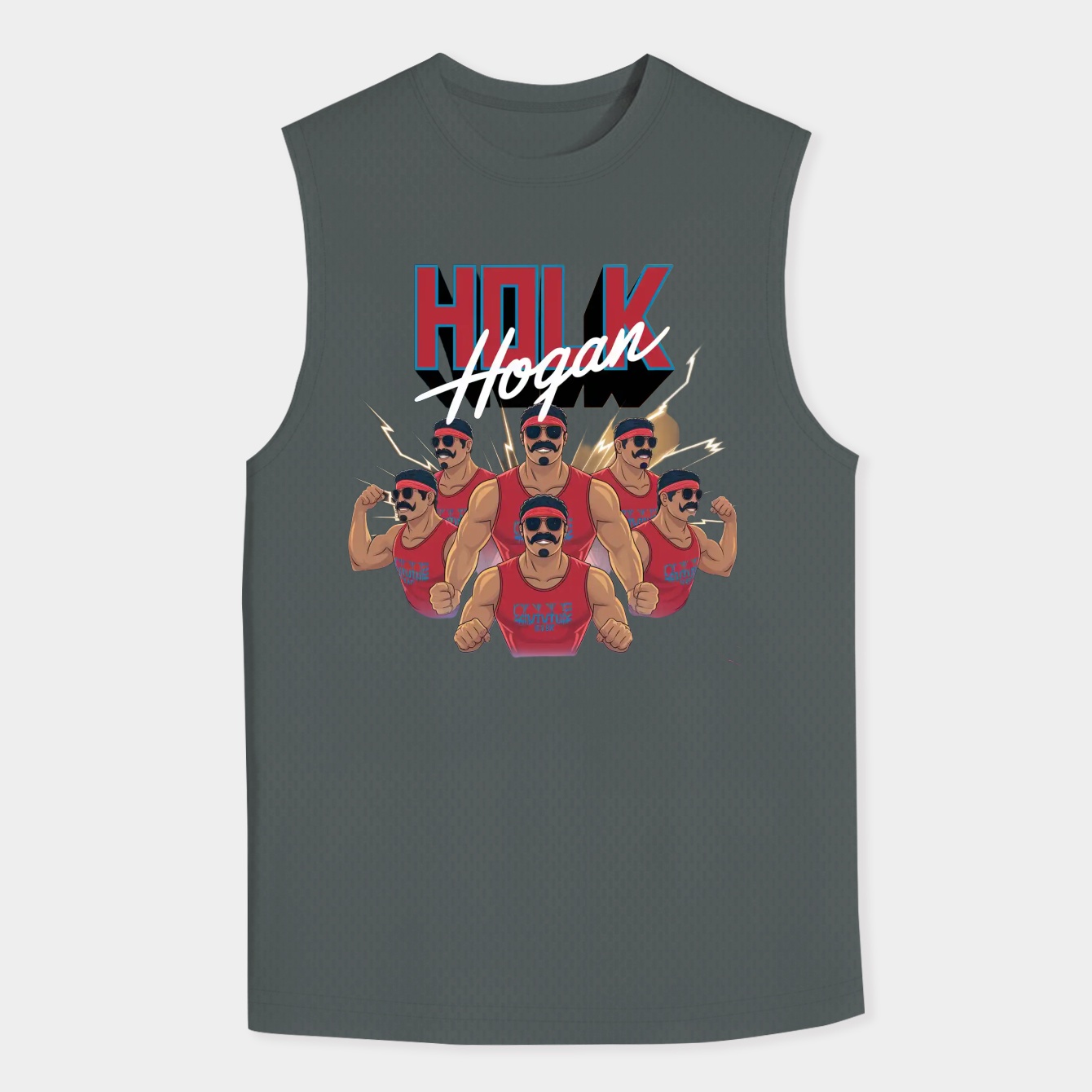 Hulk Hogan 90s Collage Fan Men's Big & Tall Tank Top