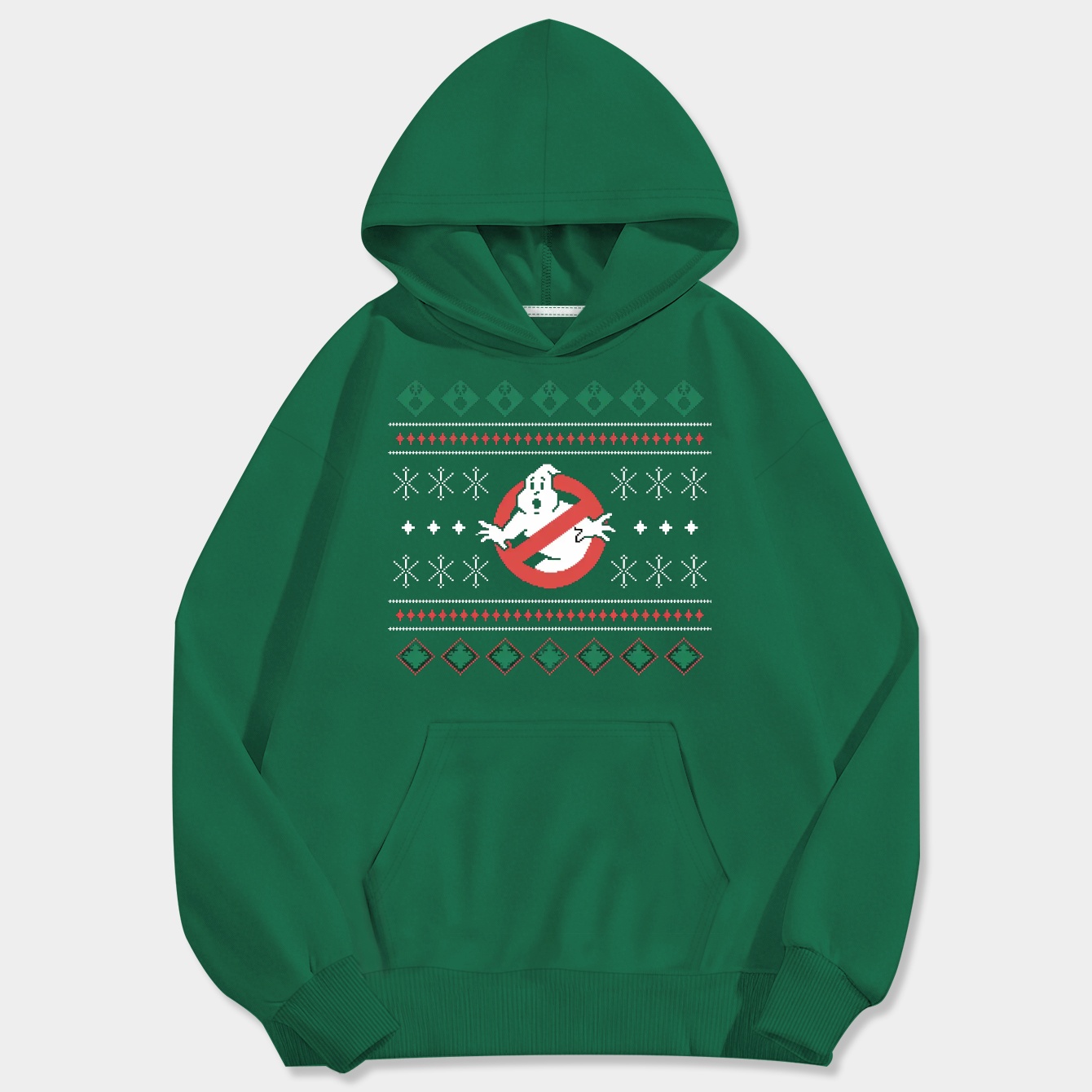 Ghostbusters Logo Ugly Christmas Men's Big & Tall Hoodie