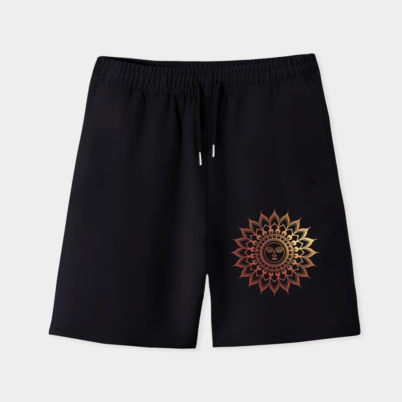 Jake Mandala Radiant Pattern Men's Quick-Dry Athletic Shorts