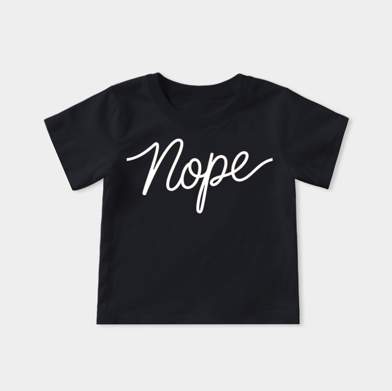 nope in flowing script design Youth Classic T-Shirt