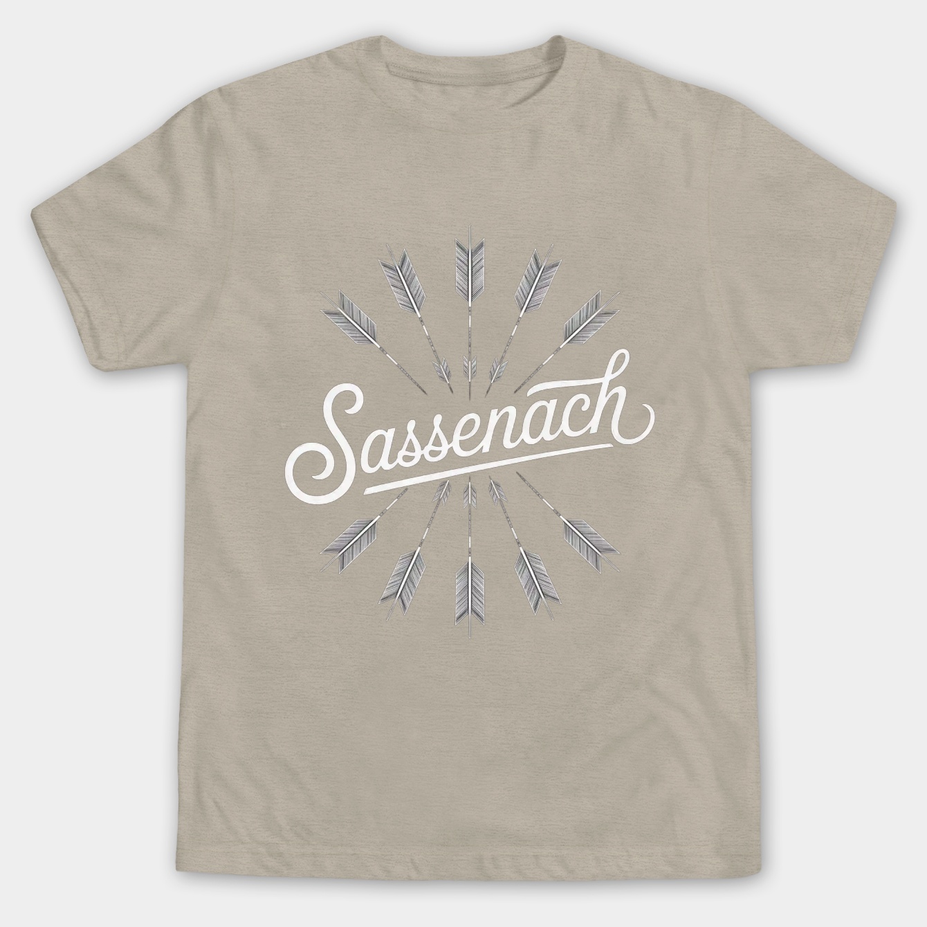 Sassenach Arrow Circle Design Men's Big & Tall T-shirt
