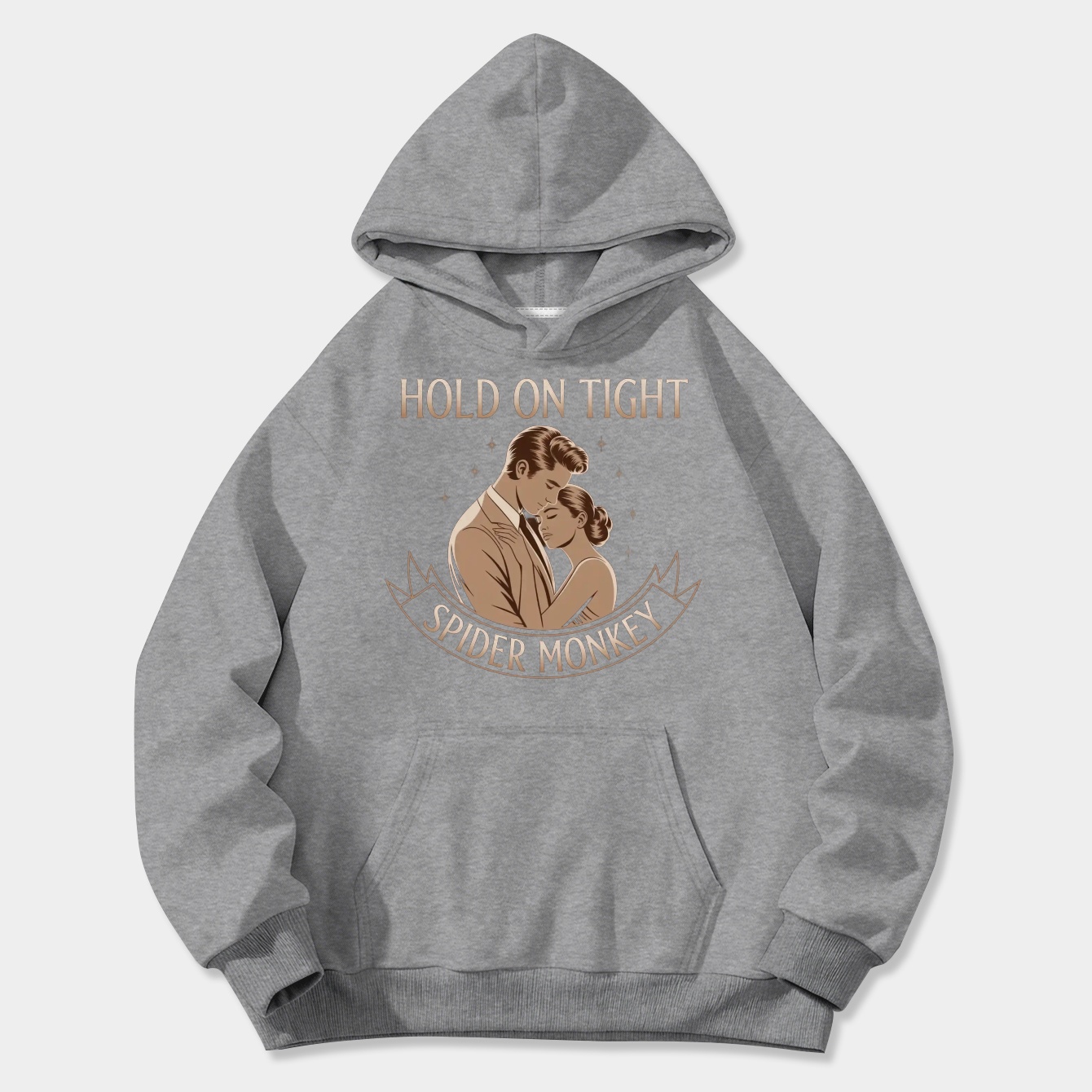 Hold On Tight Spider Monkey Women's Plus Size Hoodie