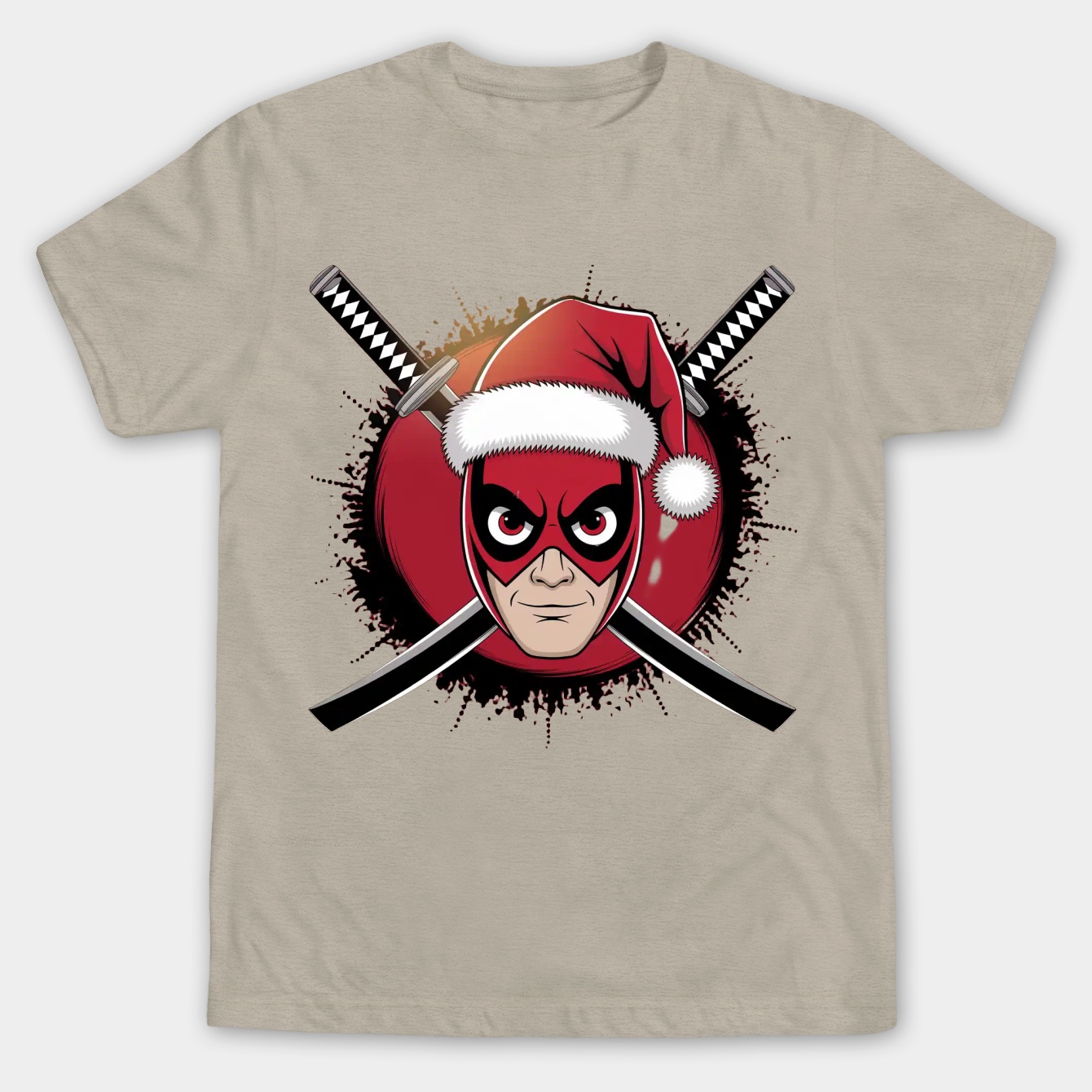 Deadpool Christmas Men's Big & Tall T-shirt