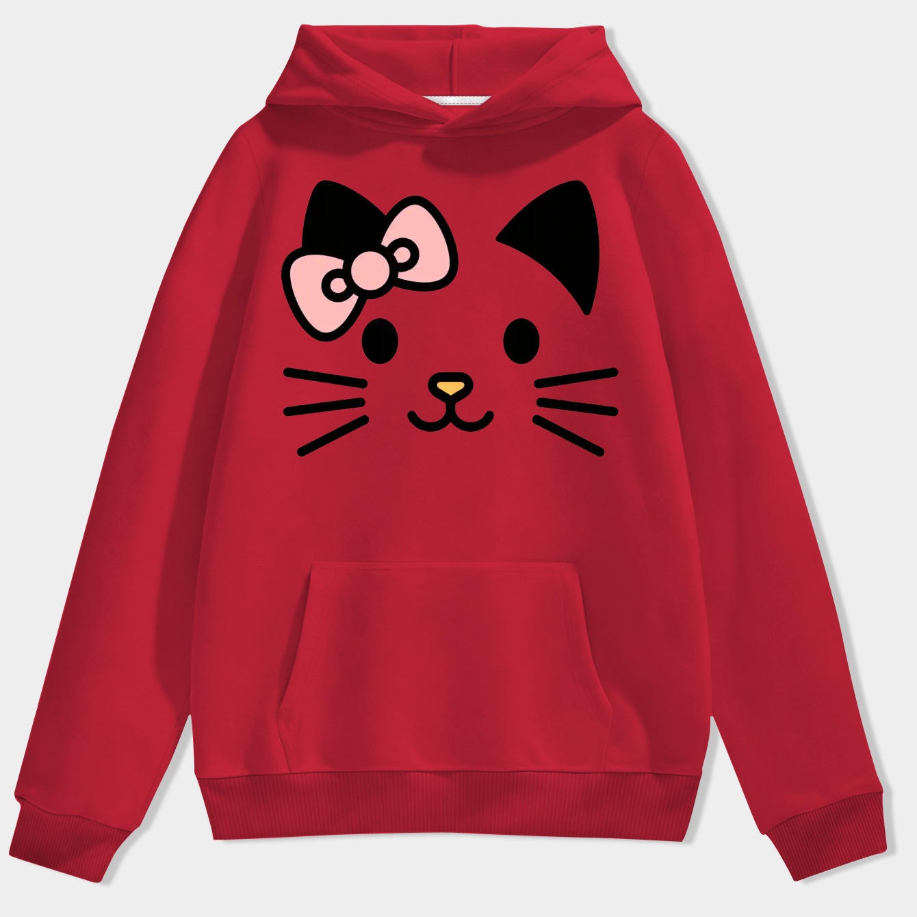 Hello Kitty Face (Pink Bow) Men's Hoodie