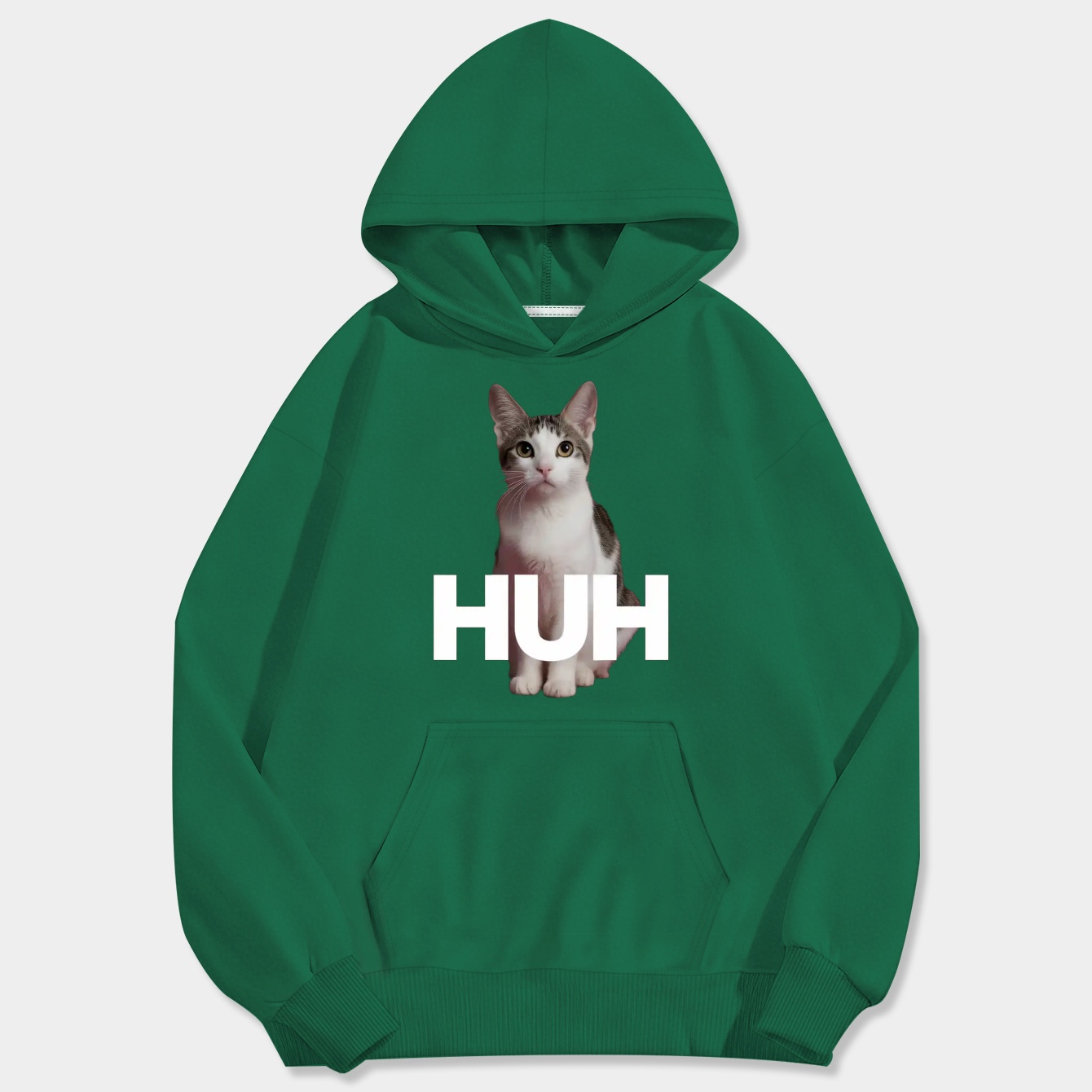 HUH Cat Men's Big & Tall Hoodie