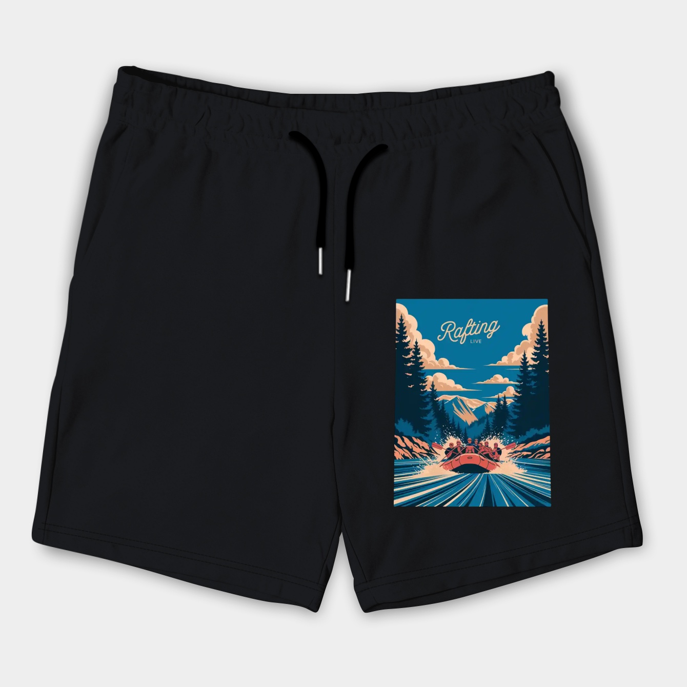 Live Rafting Adventure Men's Shorts