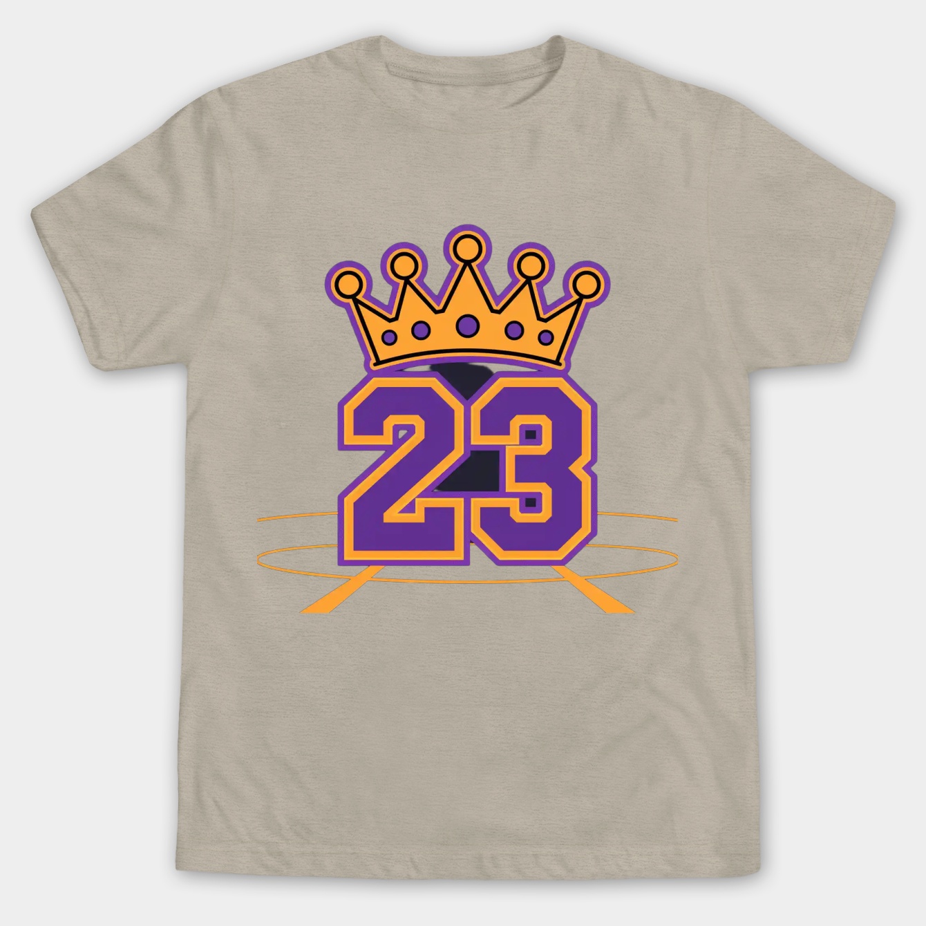 LA BRON logo Men's Big & Tall T-shirt