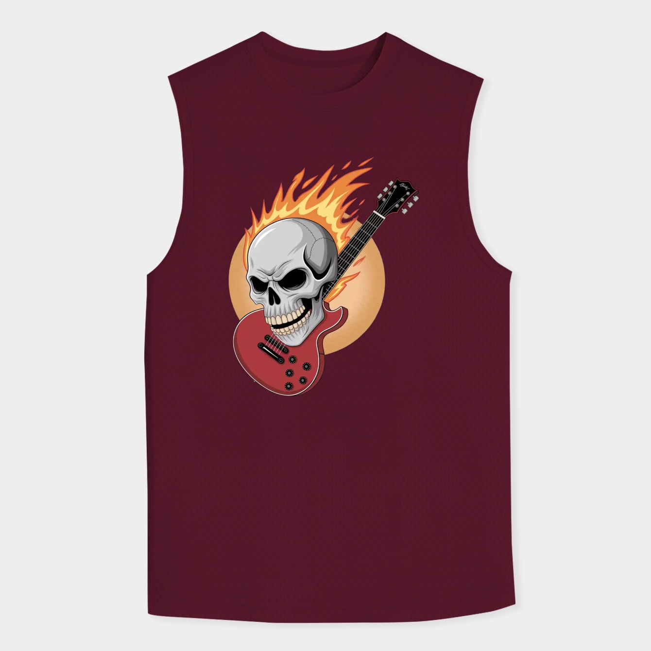 System Fire Skull Men's Tank Top