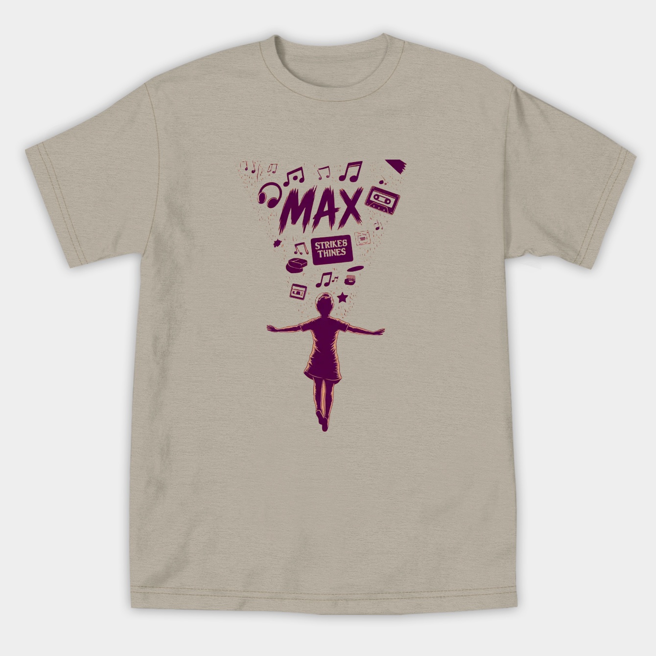 Stranger Things Floating Max Women's Athletic Performance T-Shirt