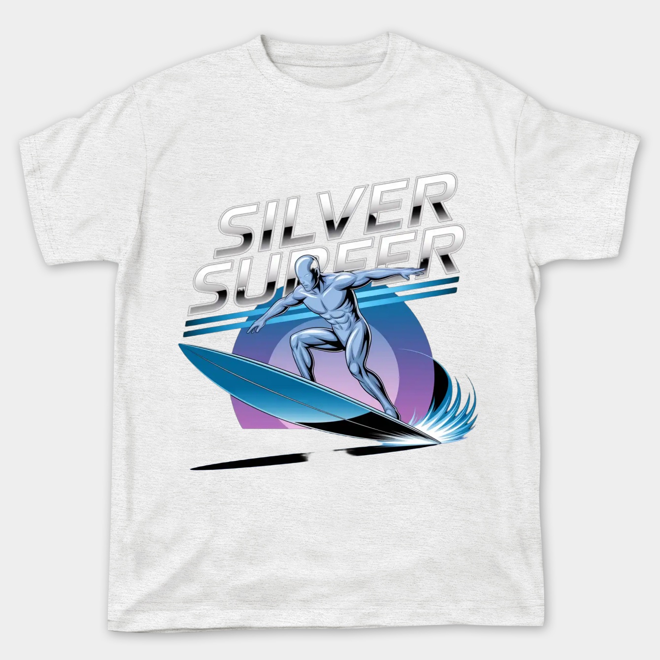 Silver Surf line Women's Plus Size T-shirt