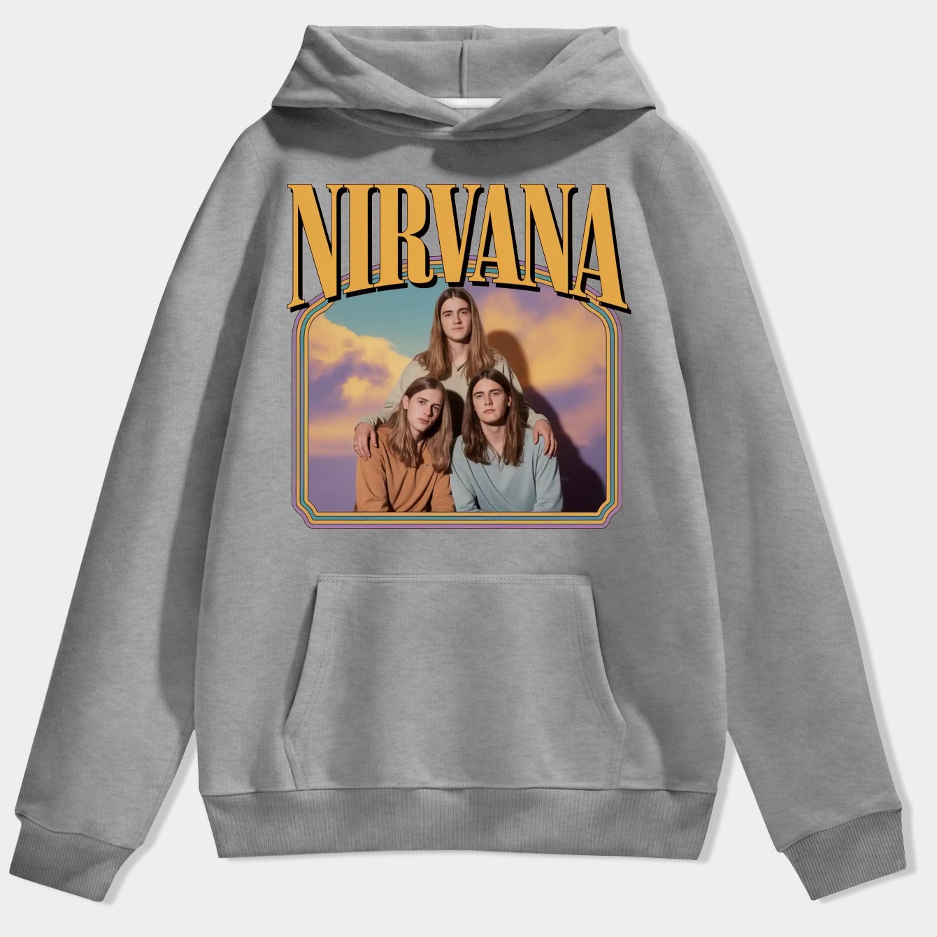 Hansonn Nirvanaa Vintage Men's Hoodie