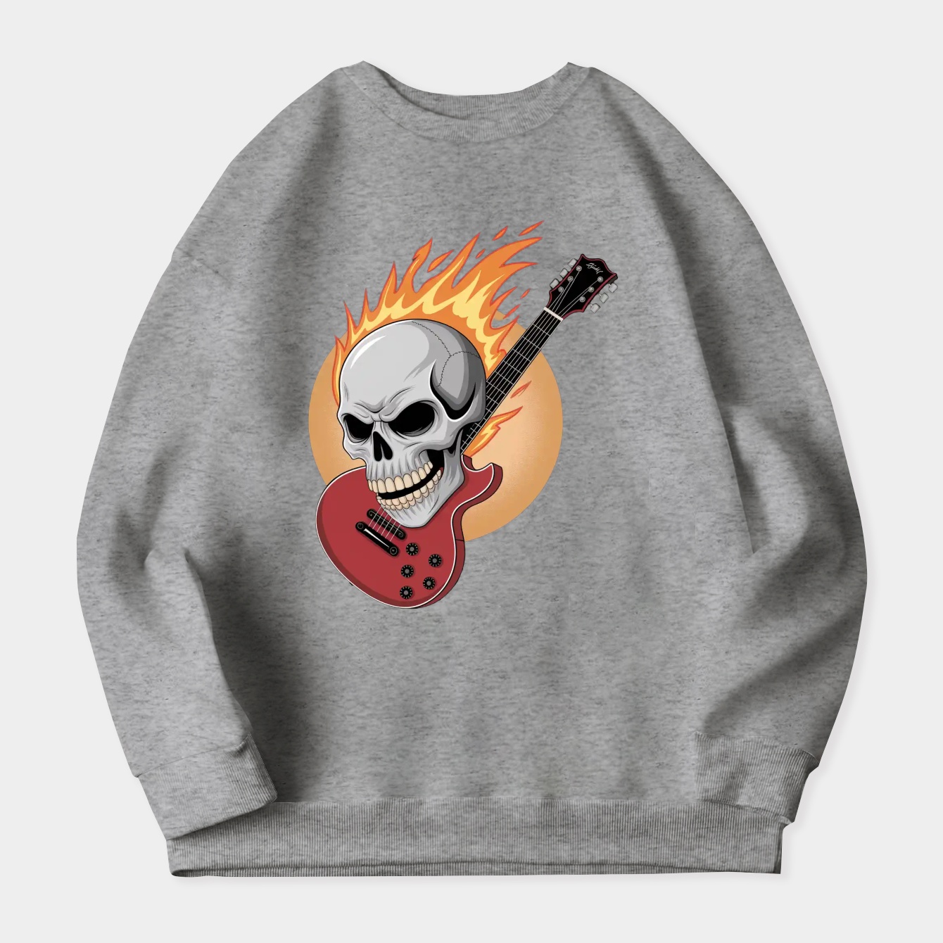 System Fire Skull Women's Plus Size Sweatshirt