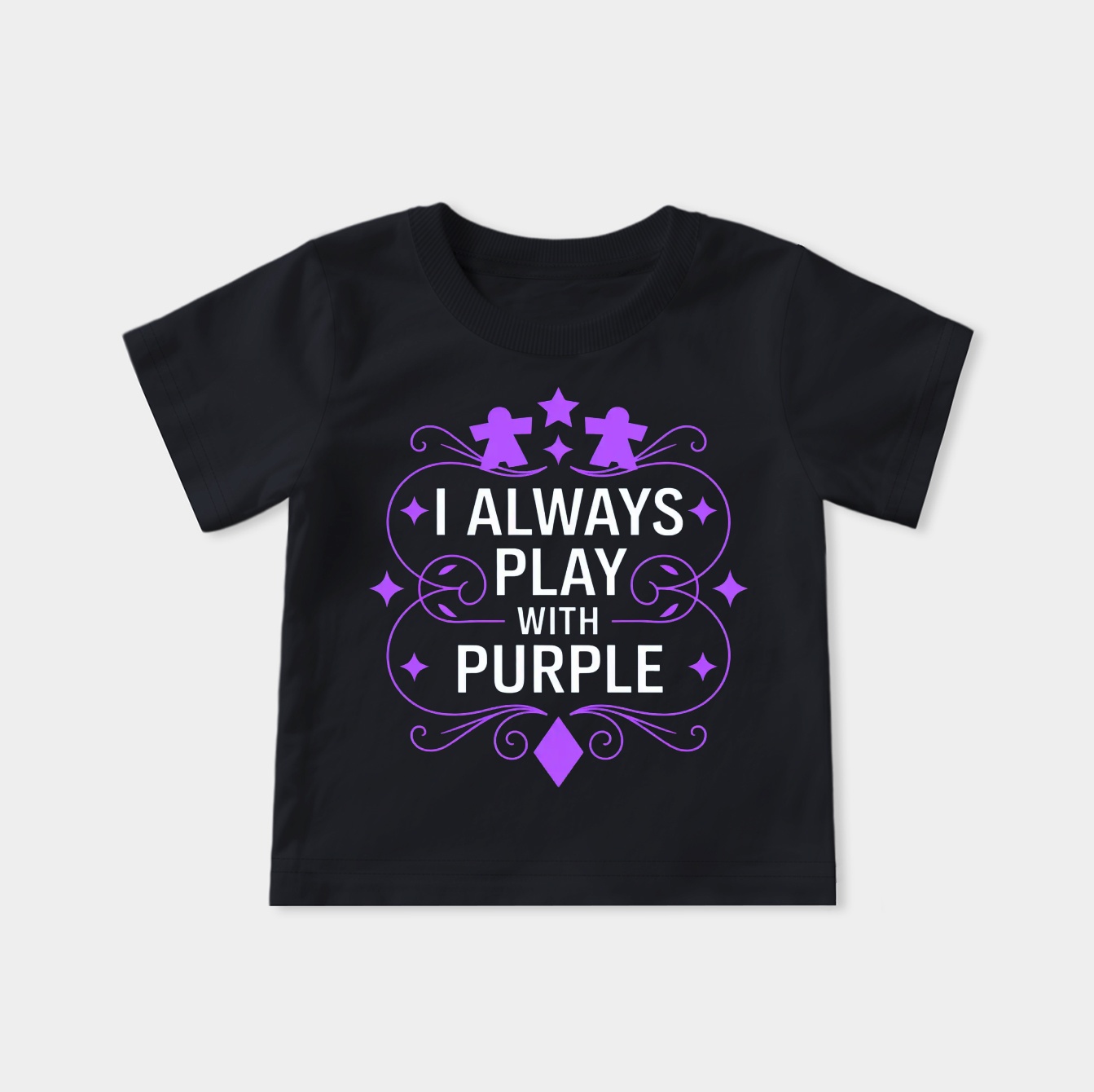 I Always Play with Purple Board Games Addict Youth Classic T-Shirt