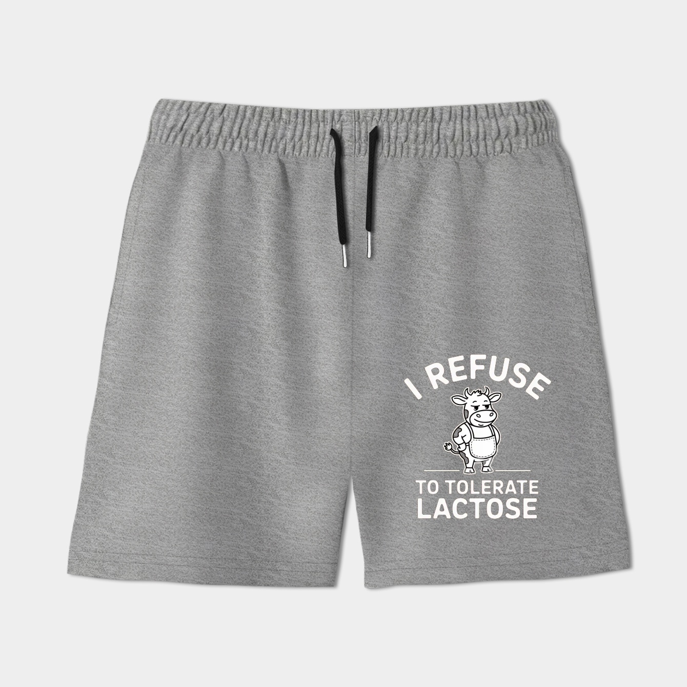 I Refuse To Tolerate Lactose, Retro Cartoon, Weird, Meme, Lactose Women's Shorts
