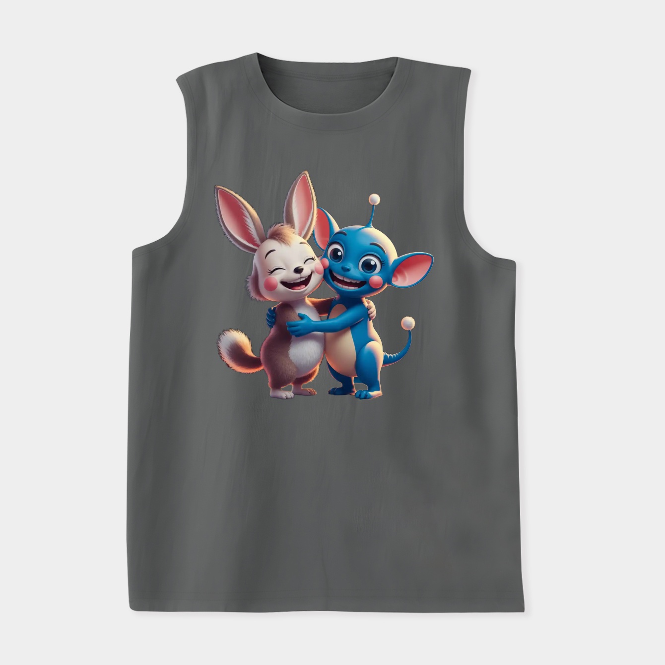 Labubu and Stitch Women's Soft Tank Top