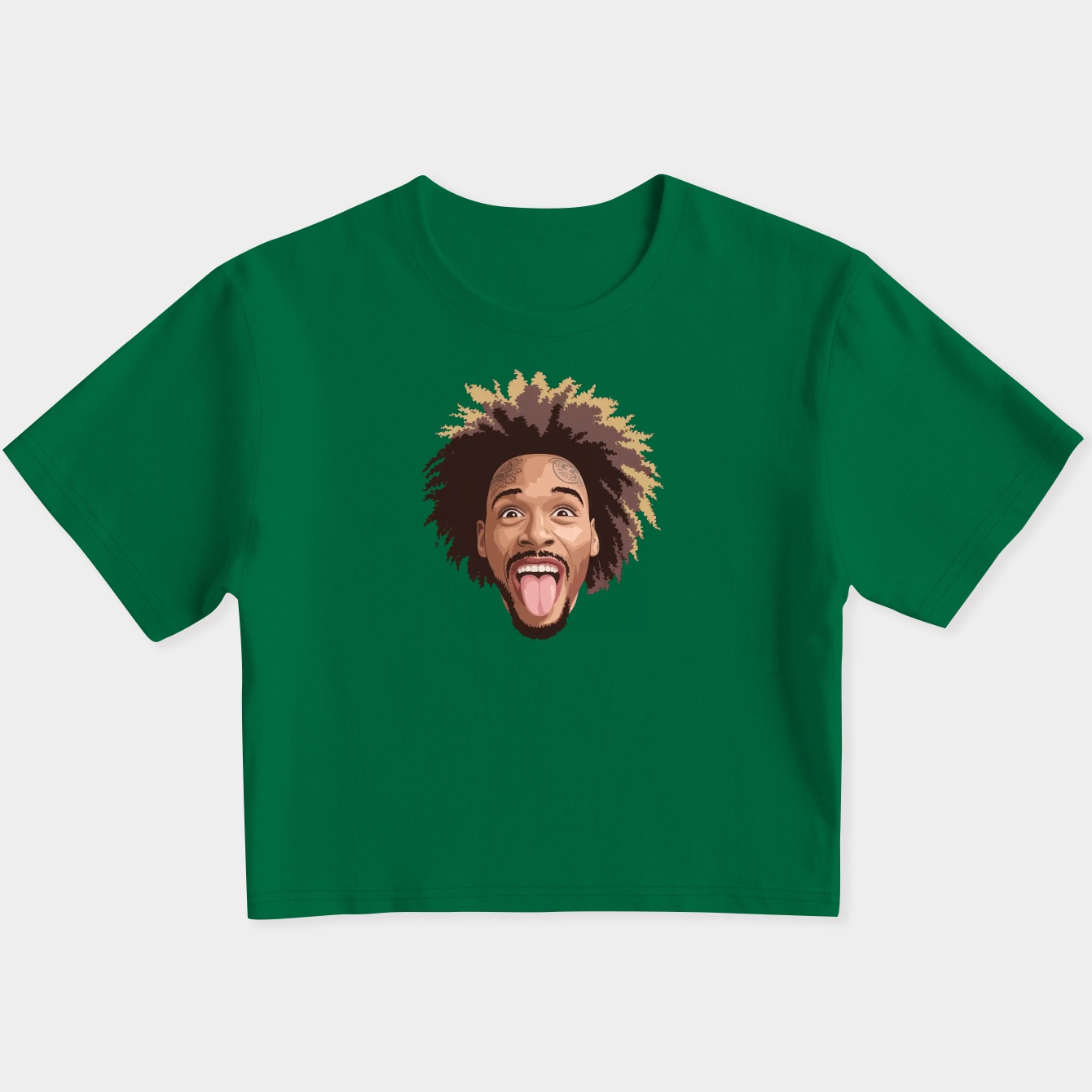 Post Malone Face Expression Women's Slim Fit Baby Tee