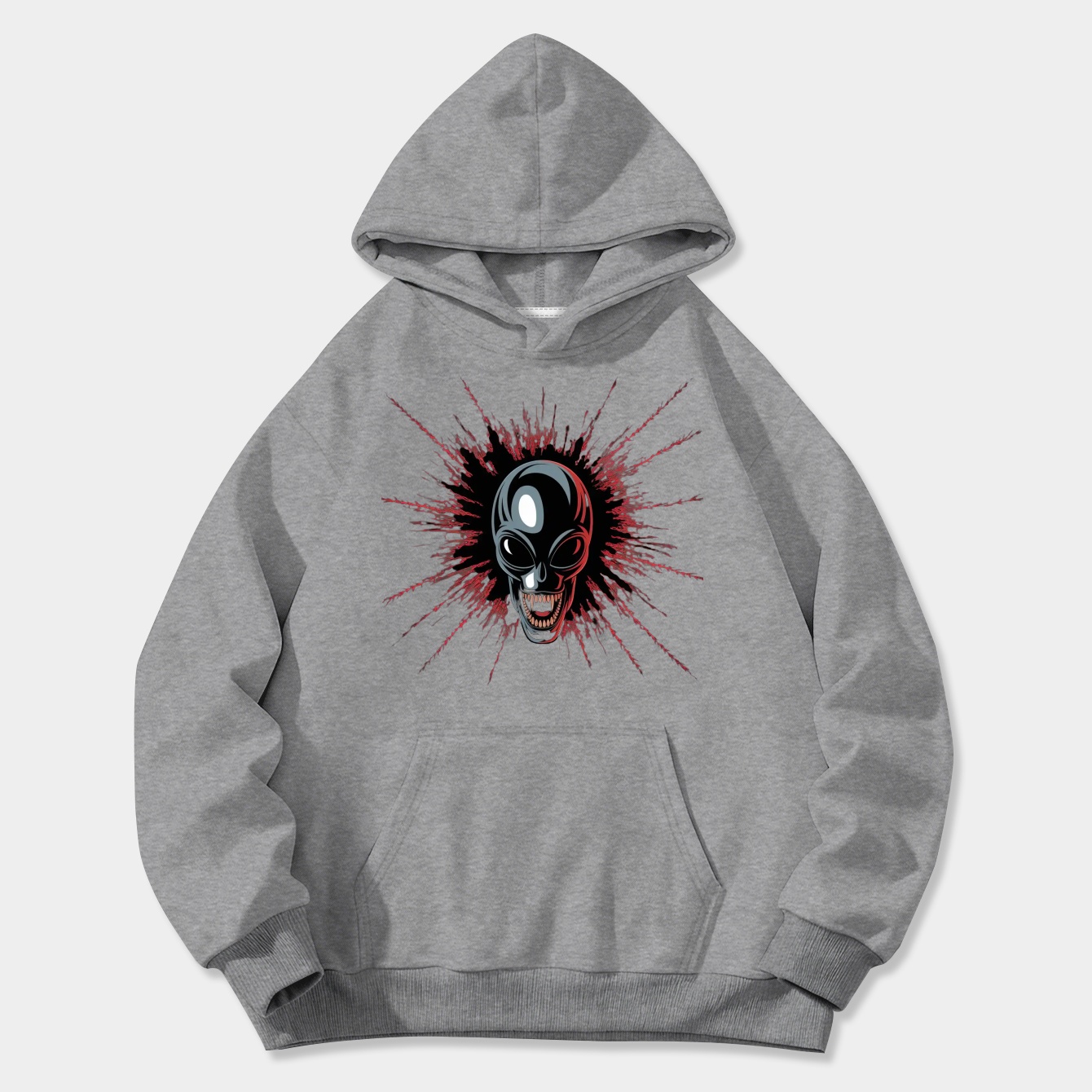 Alien Blood Splatter Horror Women's Plus Size Hoodie