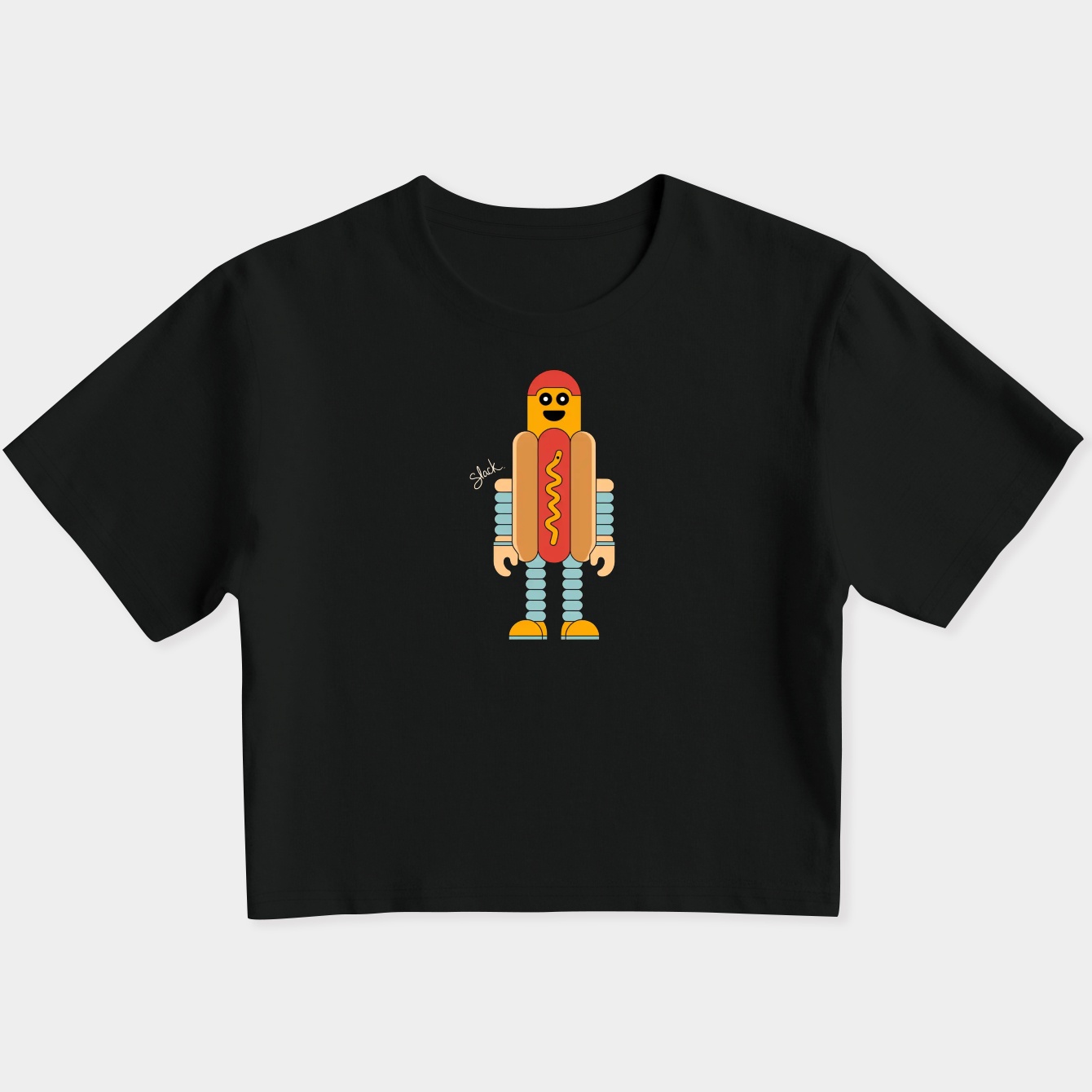 Hot Dog Guy Women's Slim Fit Baby Tee