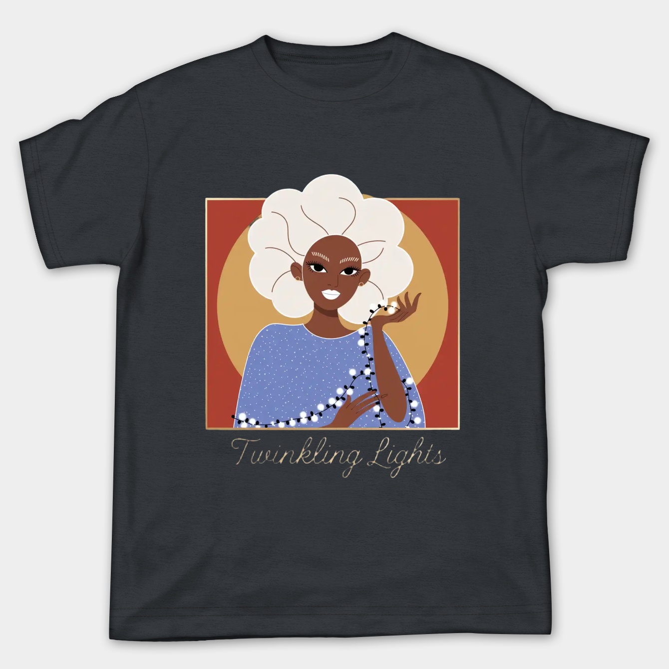 Twinkly Lights Women's Plus Size T-shirt