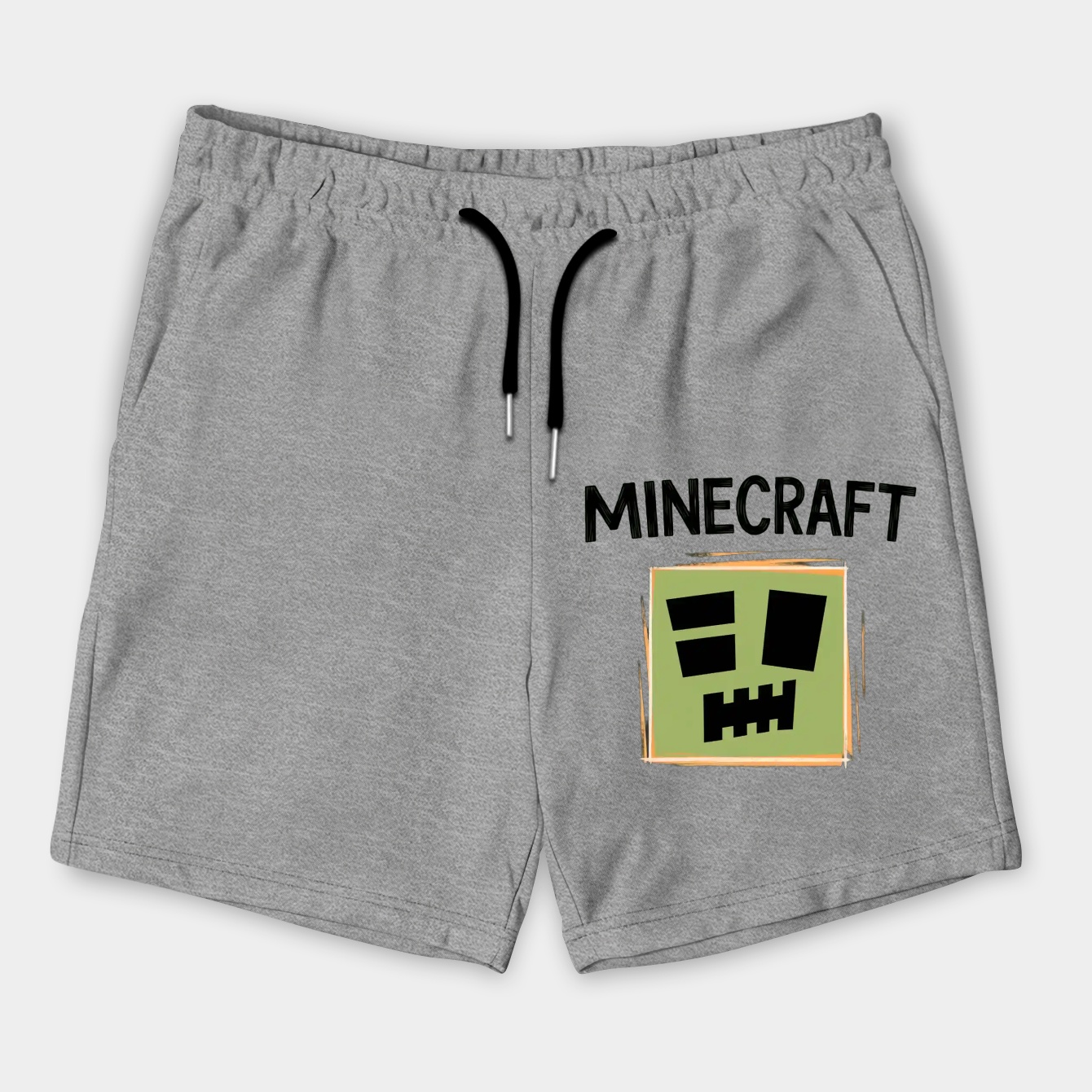 MS Paint - minecraft creeper Men's Shorts