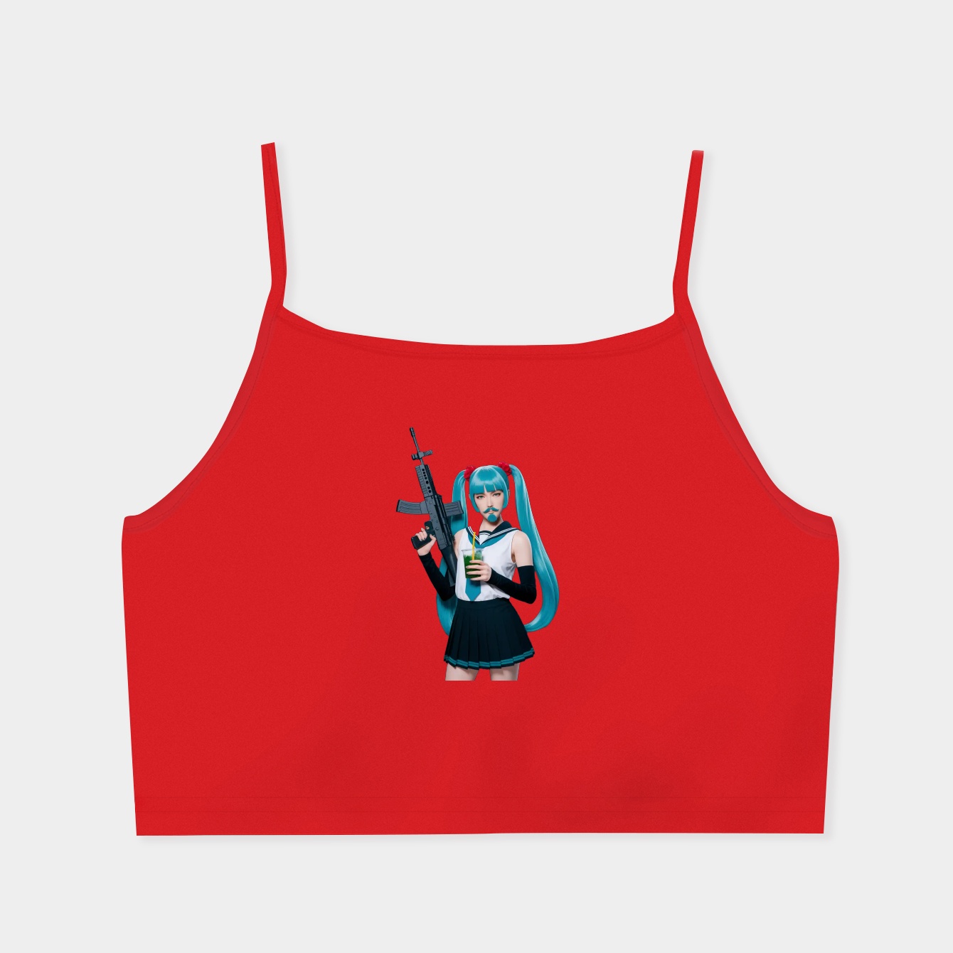 bbno$ Miku Mikuno$ Women's  Spaghetti Strap Tank Top