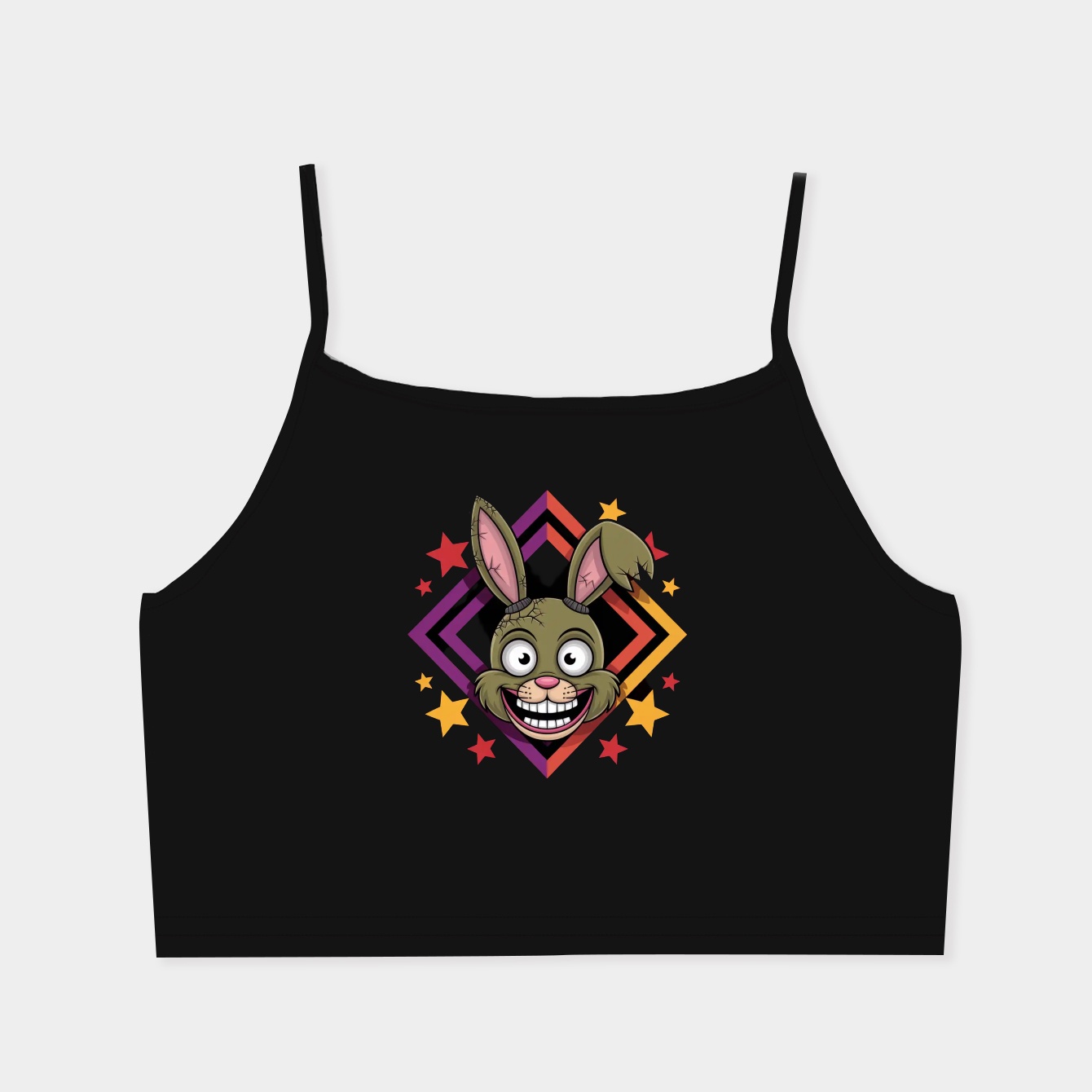 Springtrap Icon Geometric Neon Women's  Spaghetti Strap Tank Top