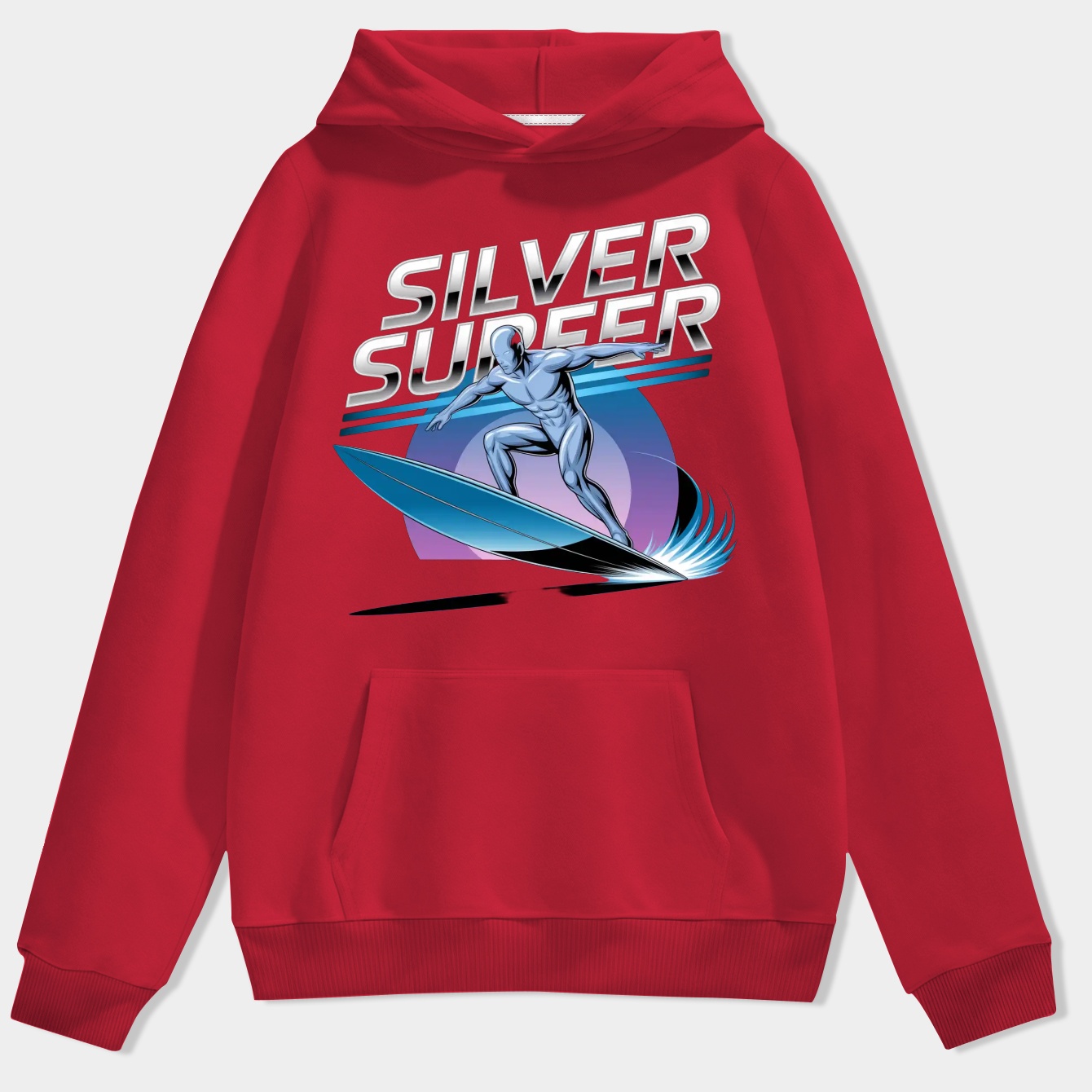 Silver Surf line Men's Hoodie