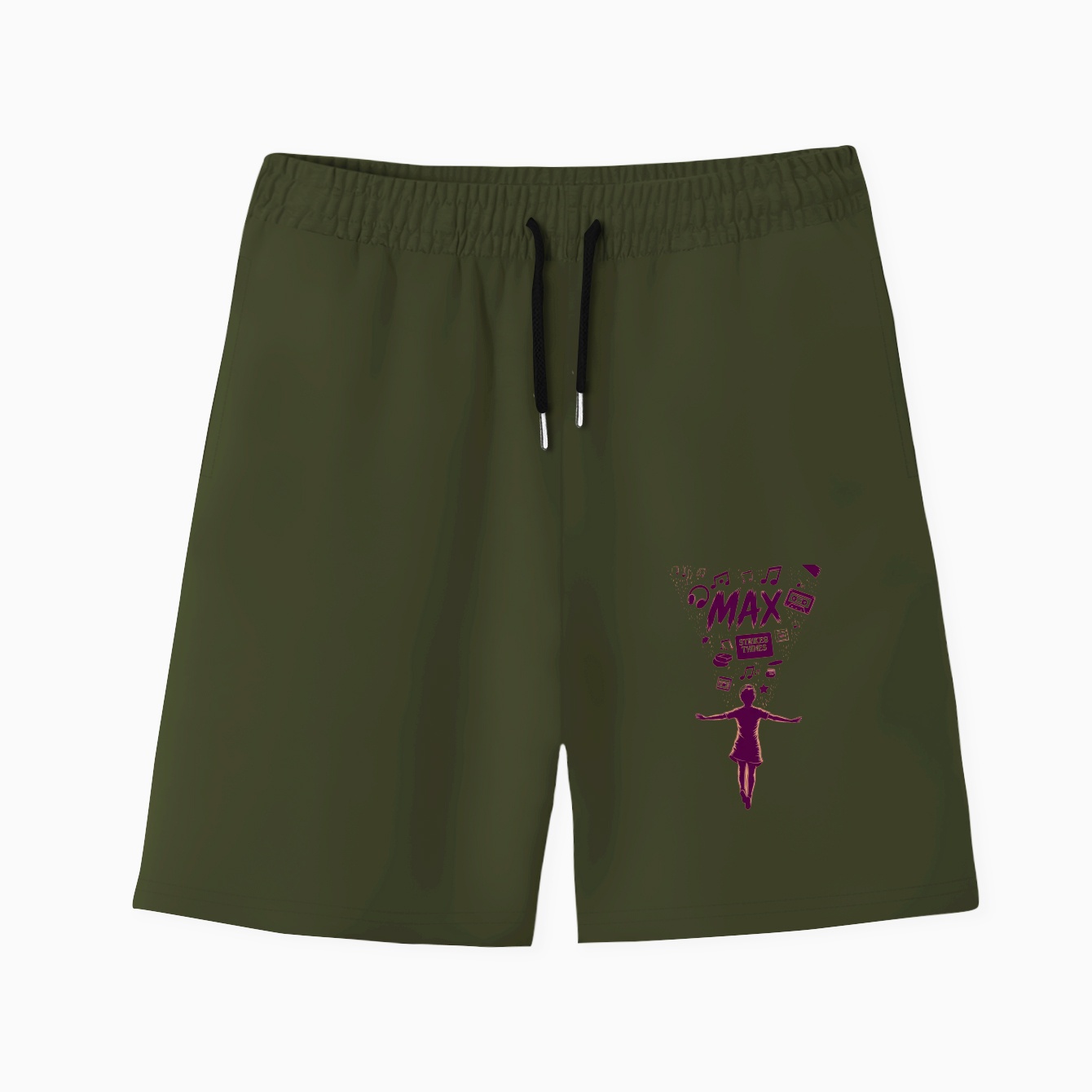 Stranger Things Floating Max Men's Quick-Dry Athletic Shorts