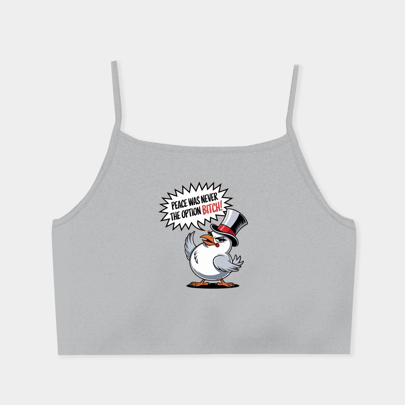Peace was never the option Women's Spaghetti Strap Tank Top