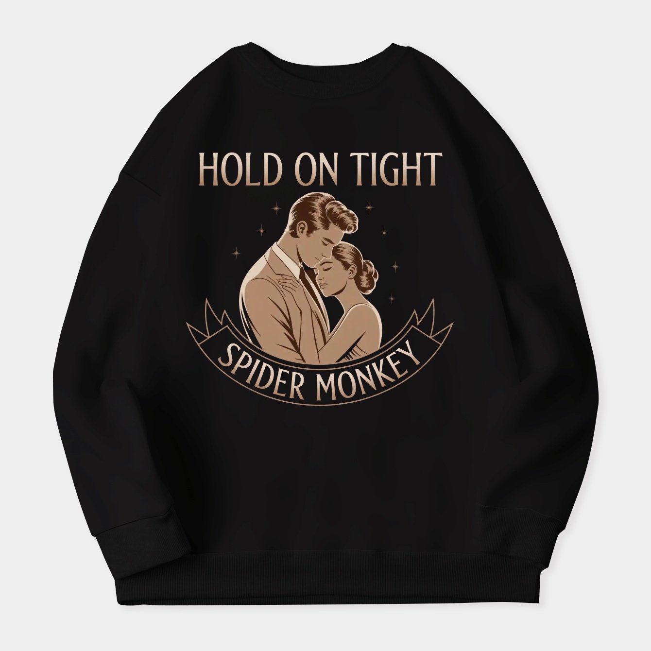 Hold On Tight Spider Monkey Women's Plus Size Sweatshirt