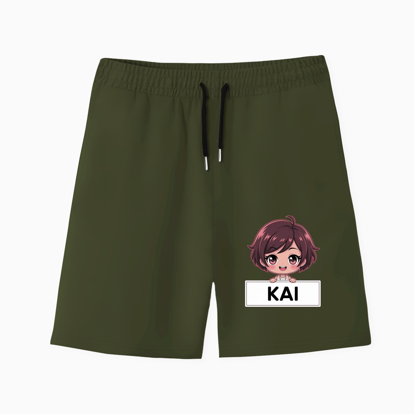 kai cute chibi cartoon Men's Quick-Dry Athletic Shorts