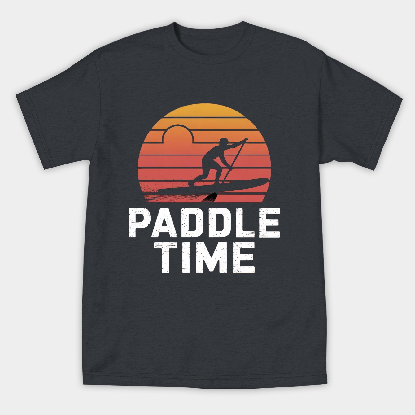 Paddle Time Vintage Sunset Women's Athletic Performance T-Shirt