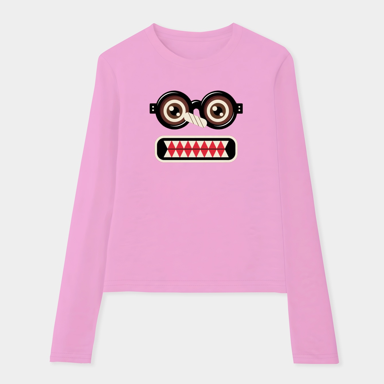 Domo Nerd Face Women's Soft Long Sleeve T-Shirt