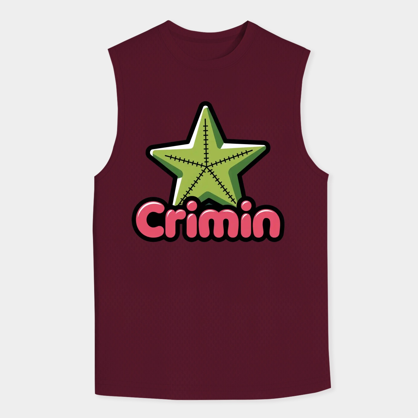 Crimin Green Star Patch Men's Tank Top
