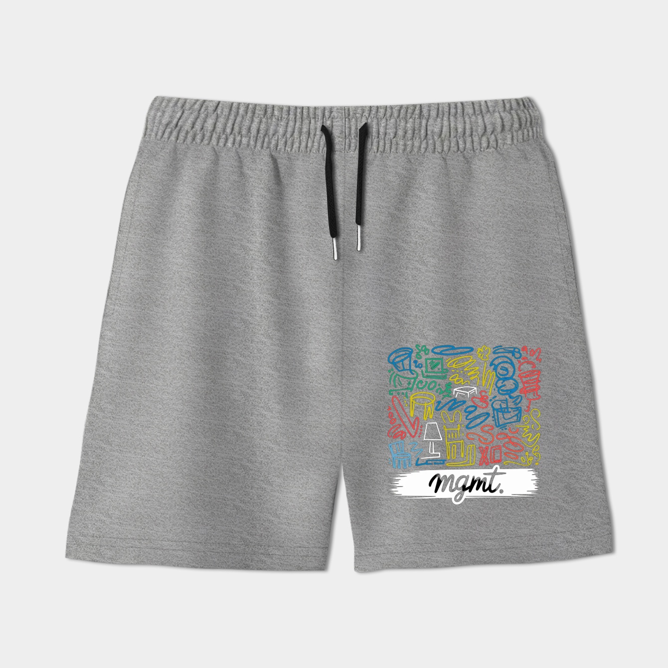 MGMT Colorful Doodle Pattern Women's Shorts