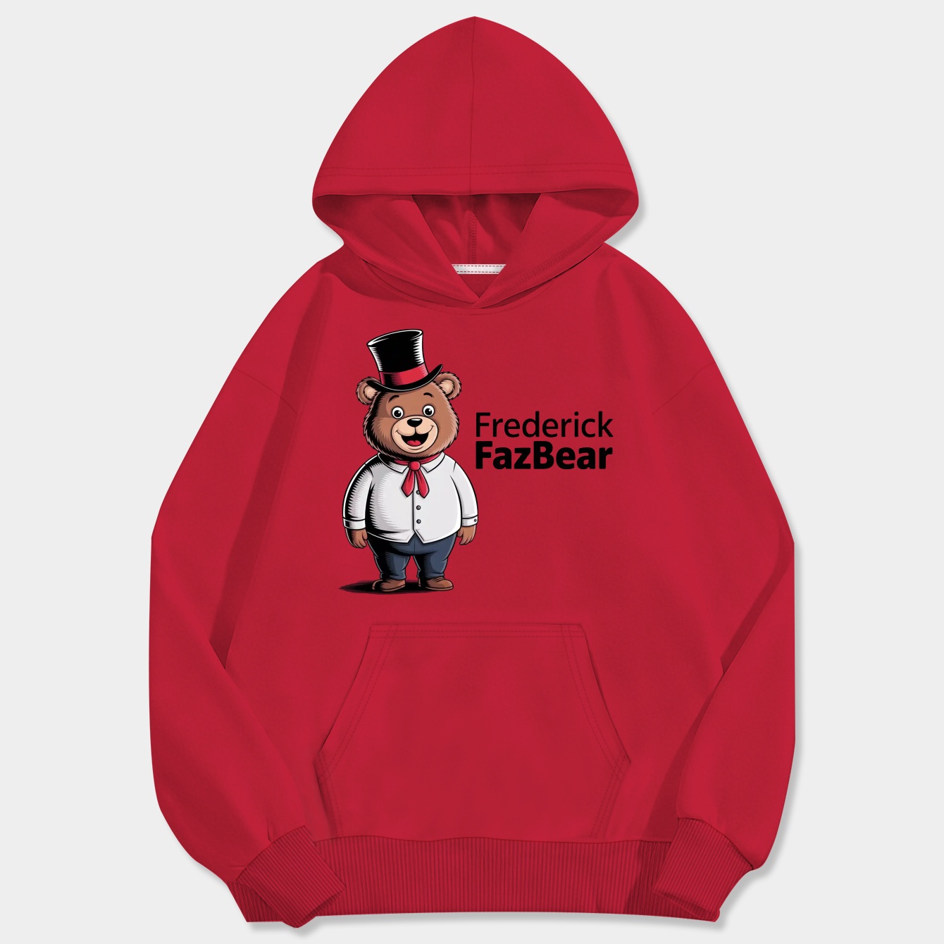 frederick fazbear bear character Men's Big & Tall Hoodie