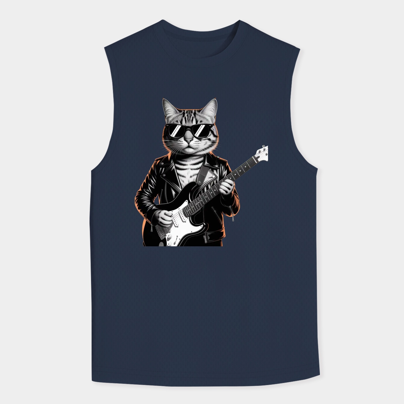 Festival Rock & Roll Cat Guitar Music Design