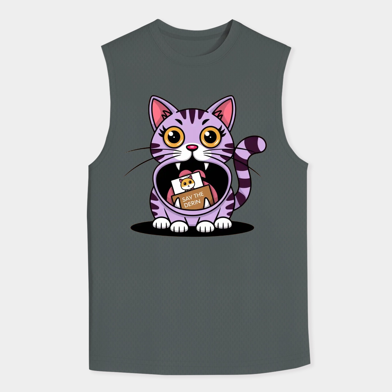 KPop Demon Hunters Chibi Derpy Save The Date Men's Big & Tall Tank Top