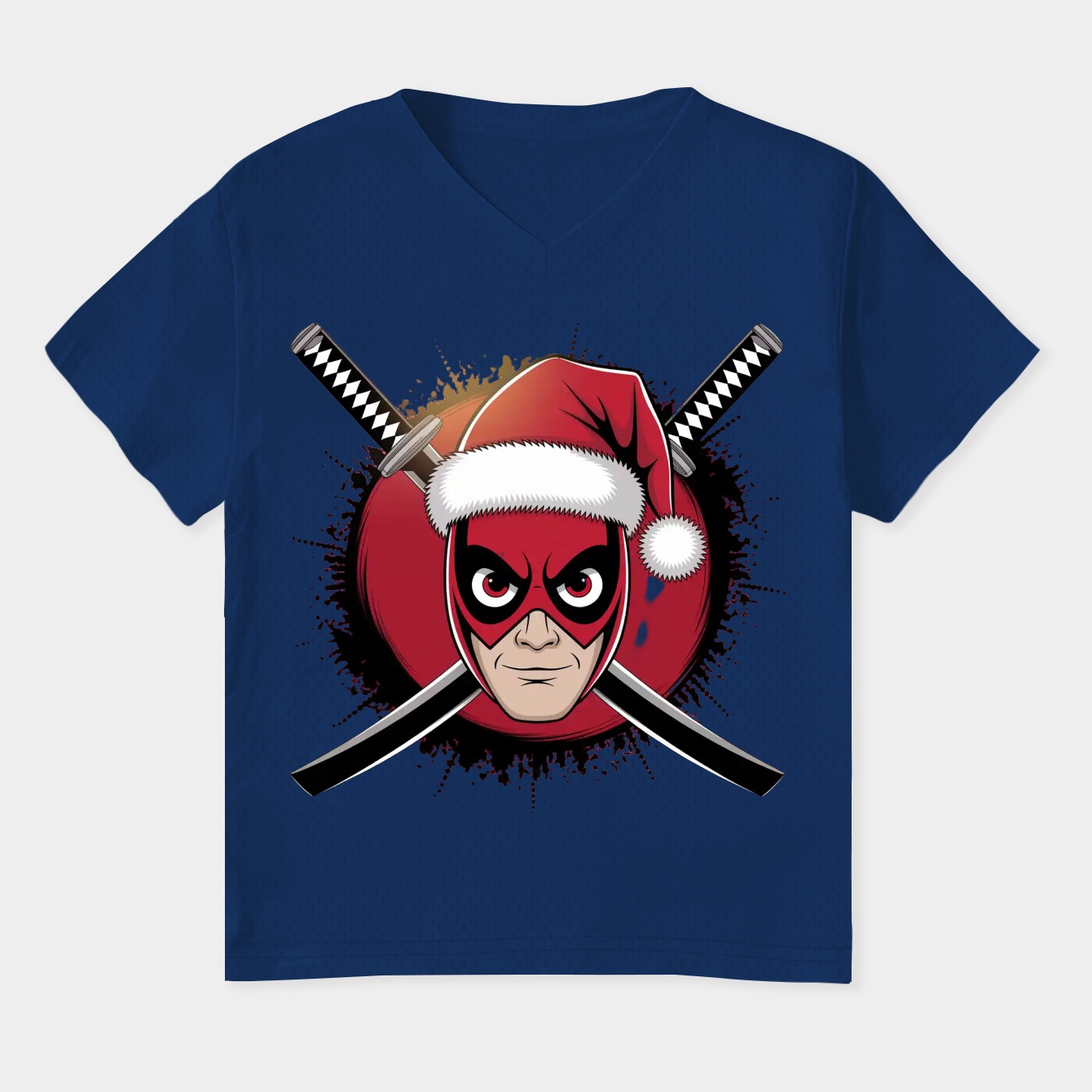 Deadpool Christmas Women's Plus Size V-Neck T-Shirt