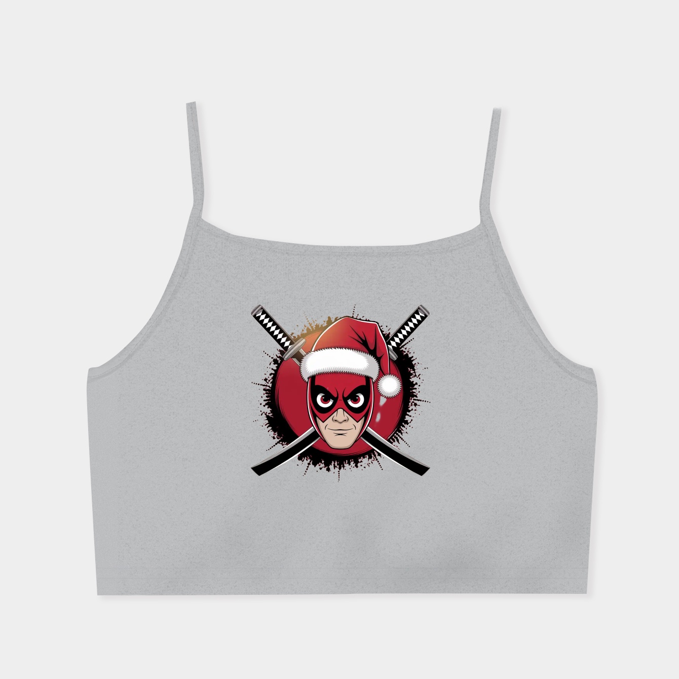 Deadpool Christmas Women's  Spaghetti Strap Tank Top