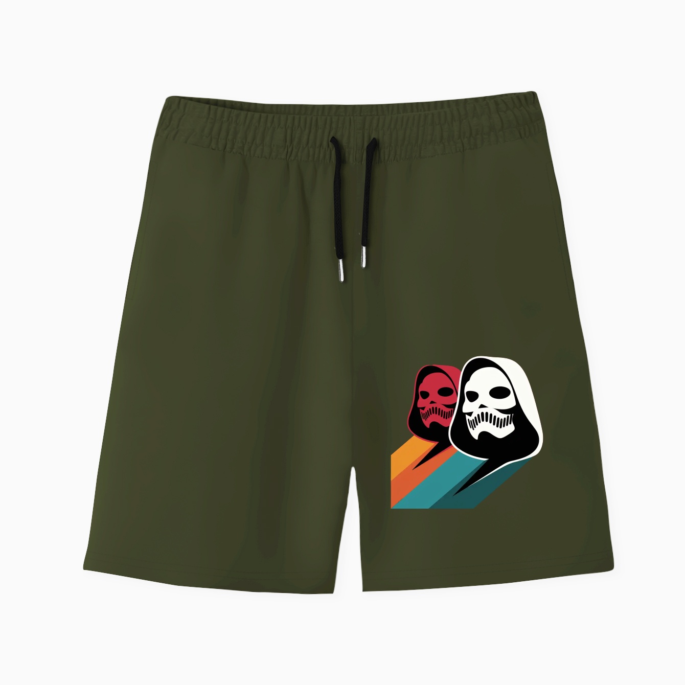 Pop-Art MF DOOM Mask Cascade Men's Quick-Dry Athletic Shorts