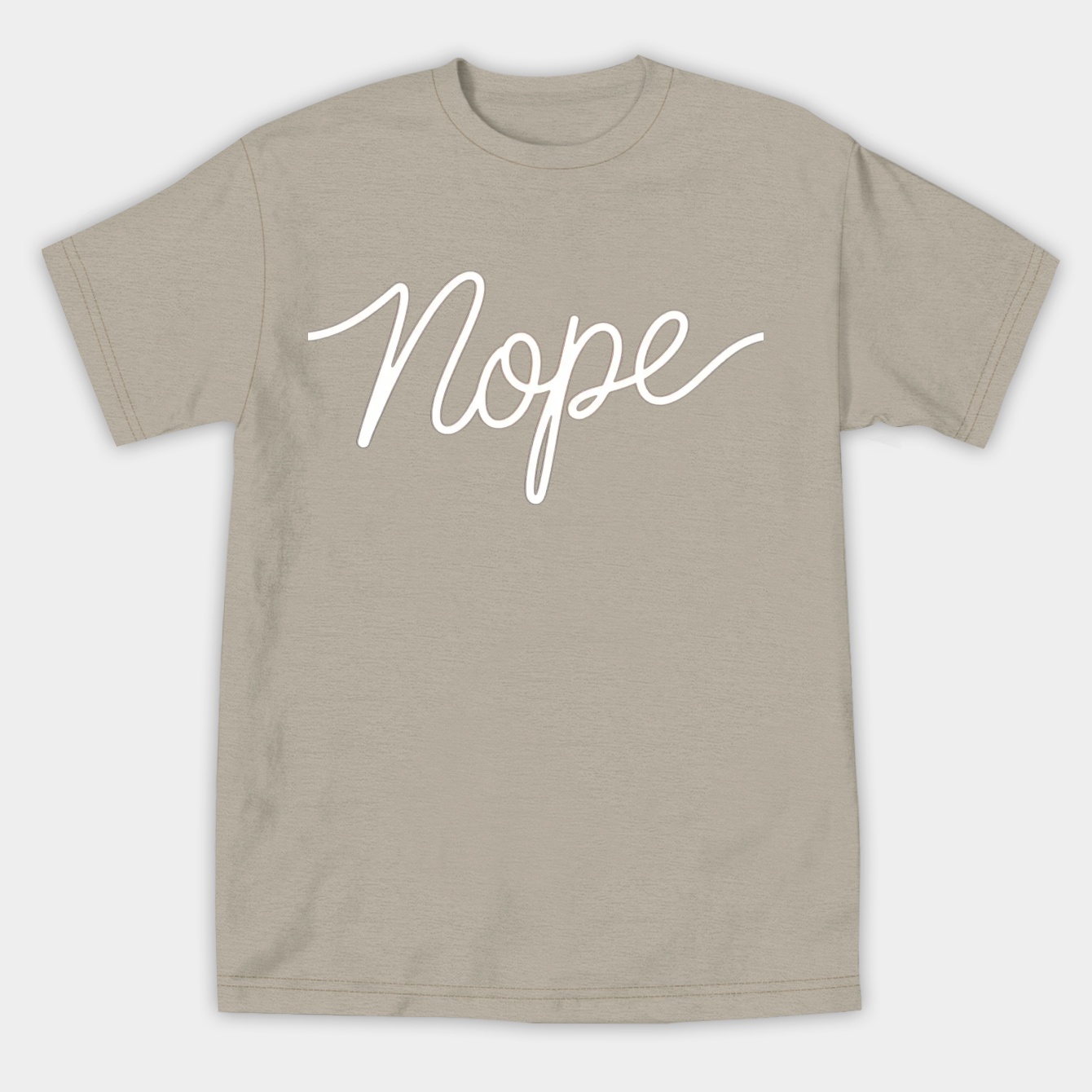 nope in flowing script design Women's Athletic Performance T-Shirt
