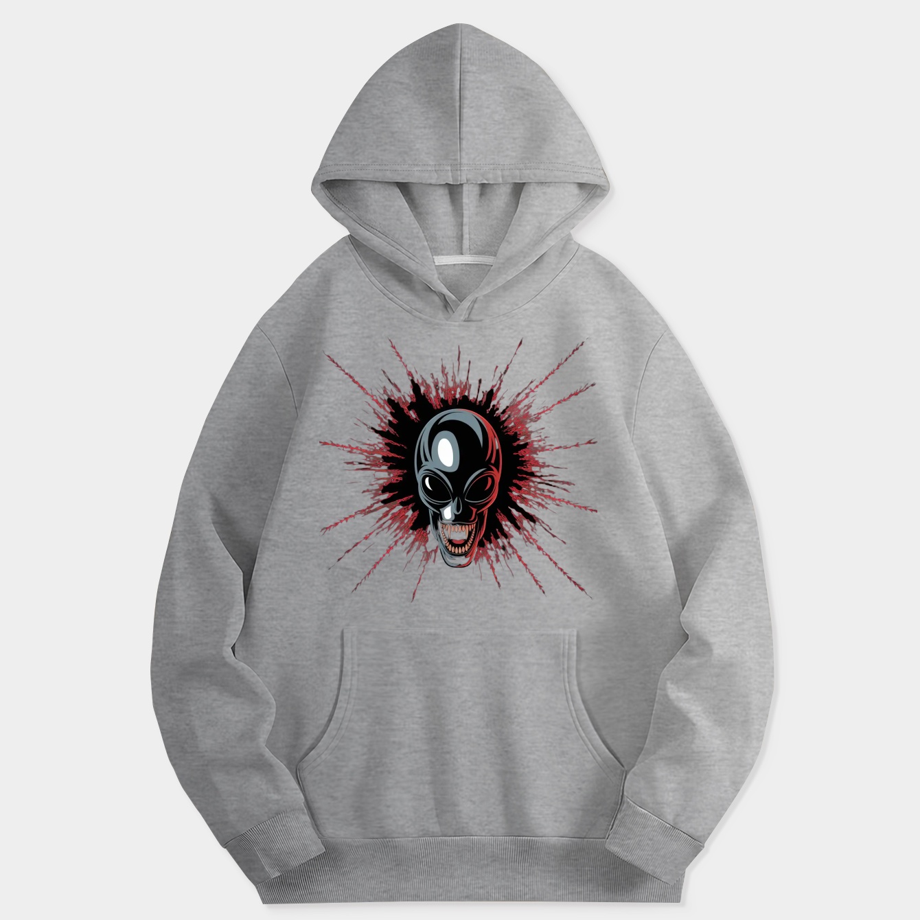 Alien Blood Splatter Horror Women's Hoodie