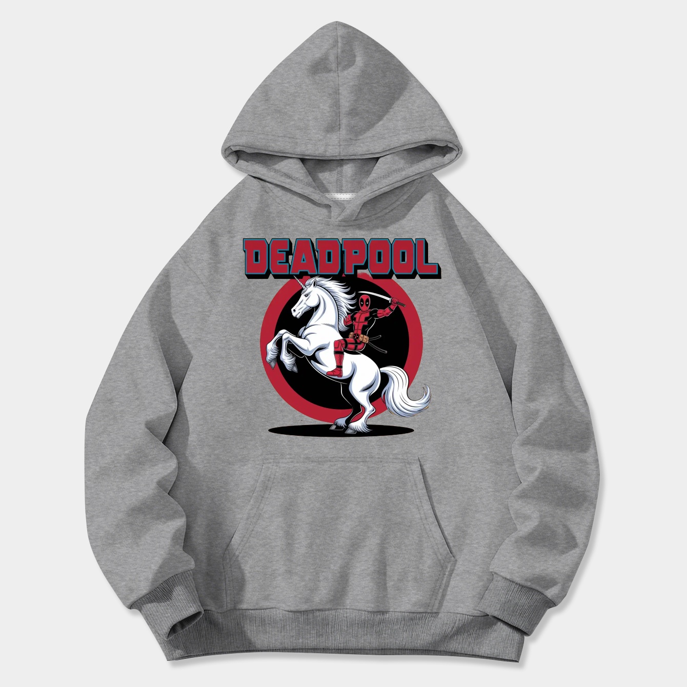 Deadpool On Unicorn Women's Plus Size Hoodie