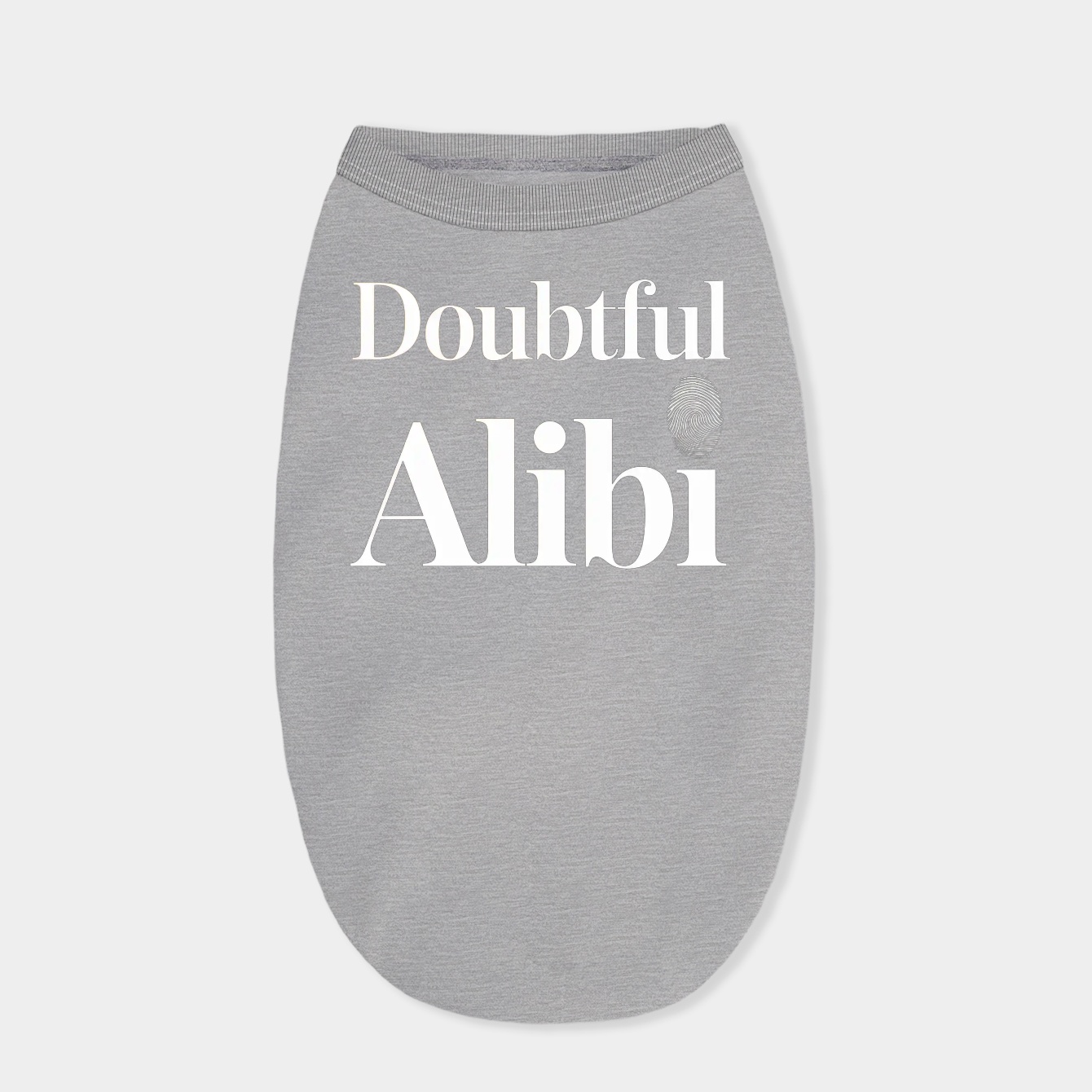 Doubtful Alibi Logo Dog Shirt