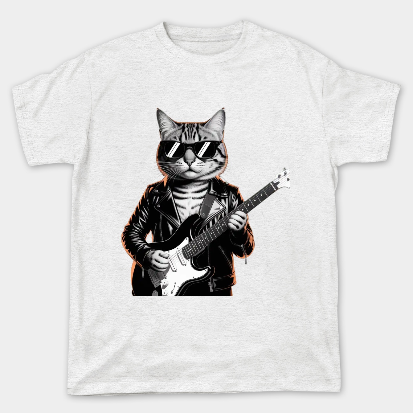 Festival Rock & Roll Cat Guitar Music Design